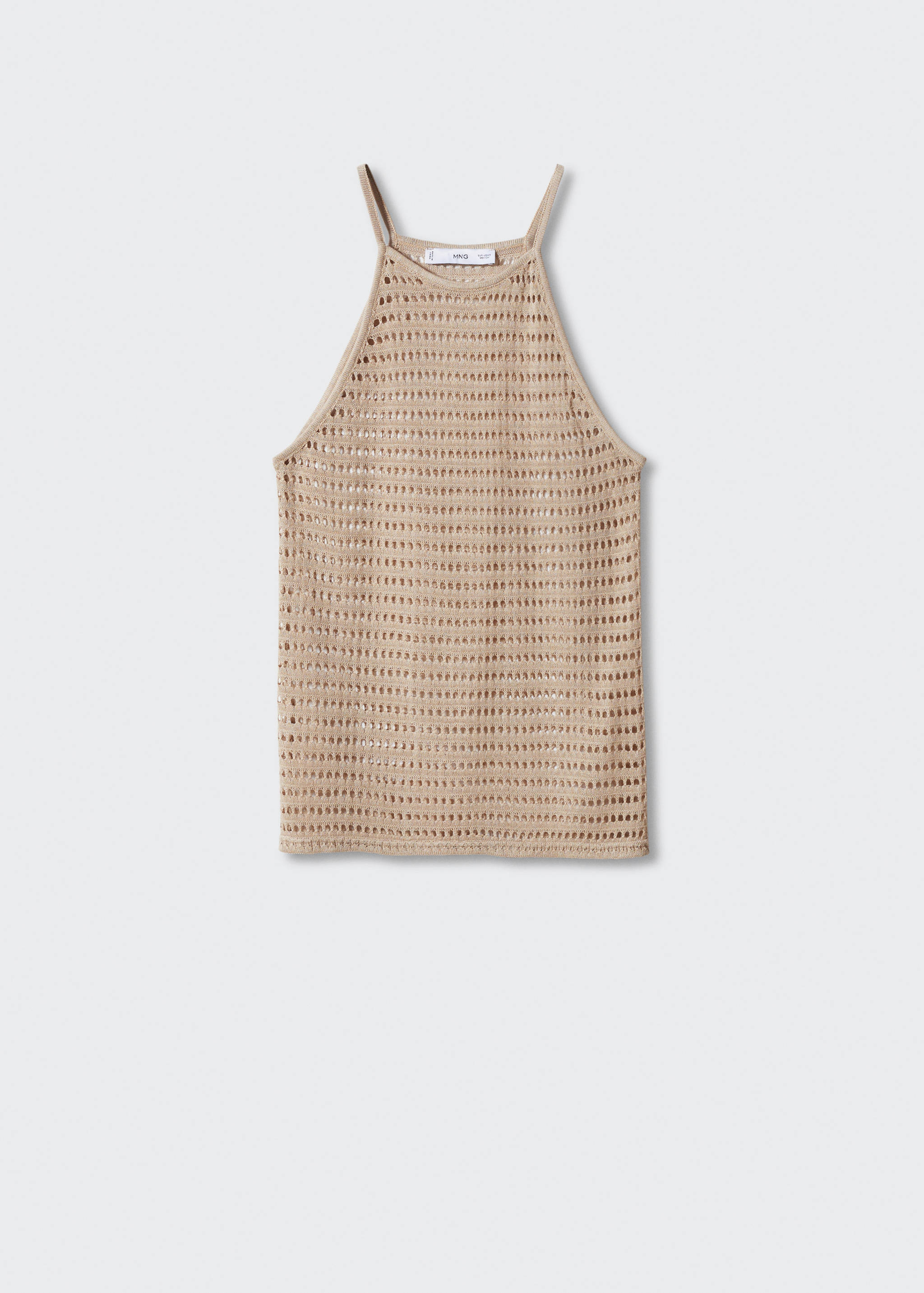 Halter-neck knitted top - Article without model