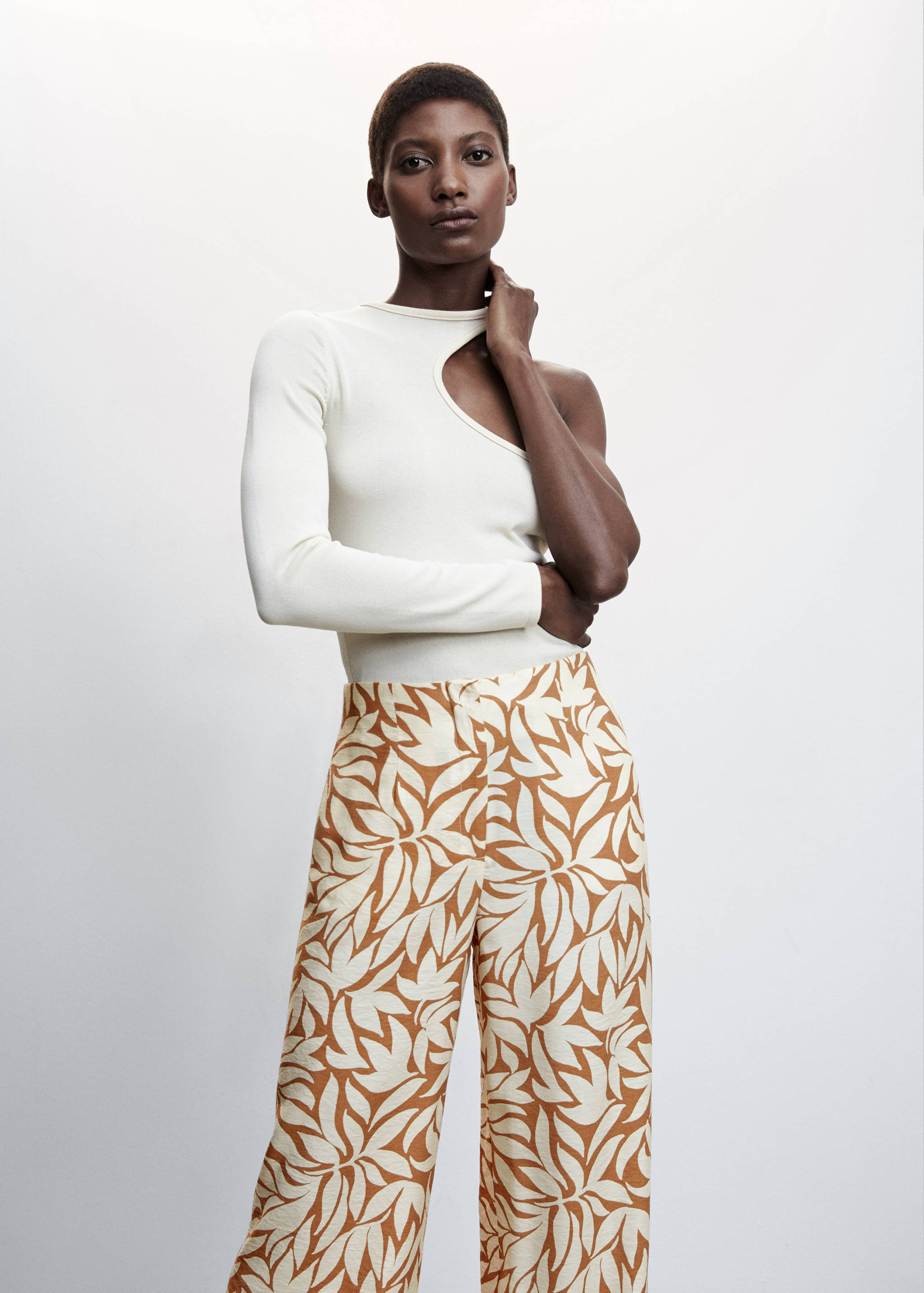 Pantalón palazzo estampado - Detalle del artículo 1