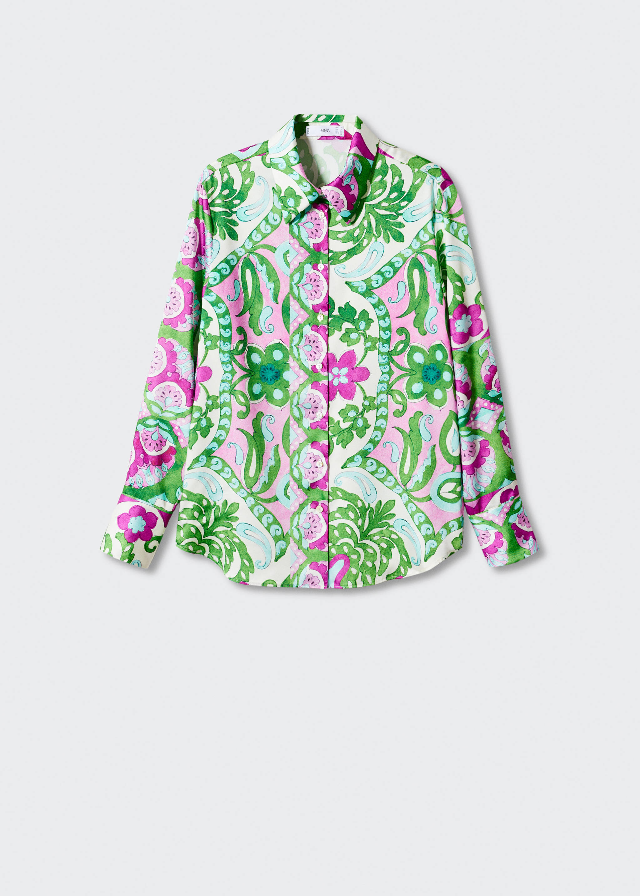 Bedrucktes Hemd in Satin-Optik - Artikel ohne Model