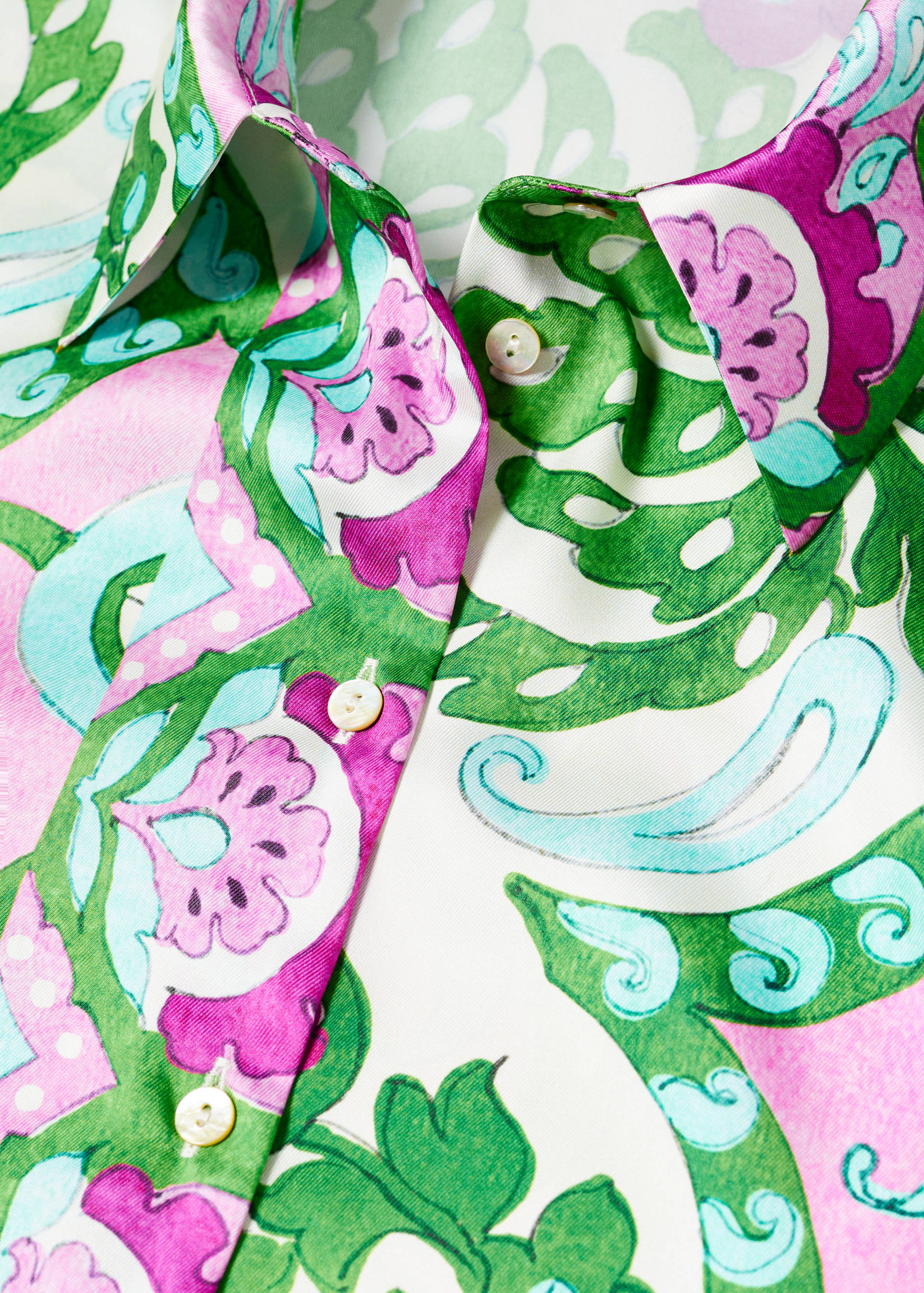 Bedrucktes Hemd in Satin-Optik - Detail des Artikels 8