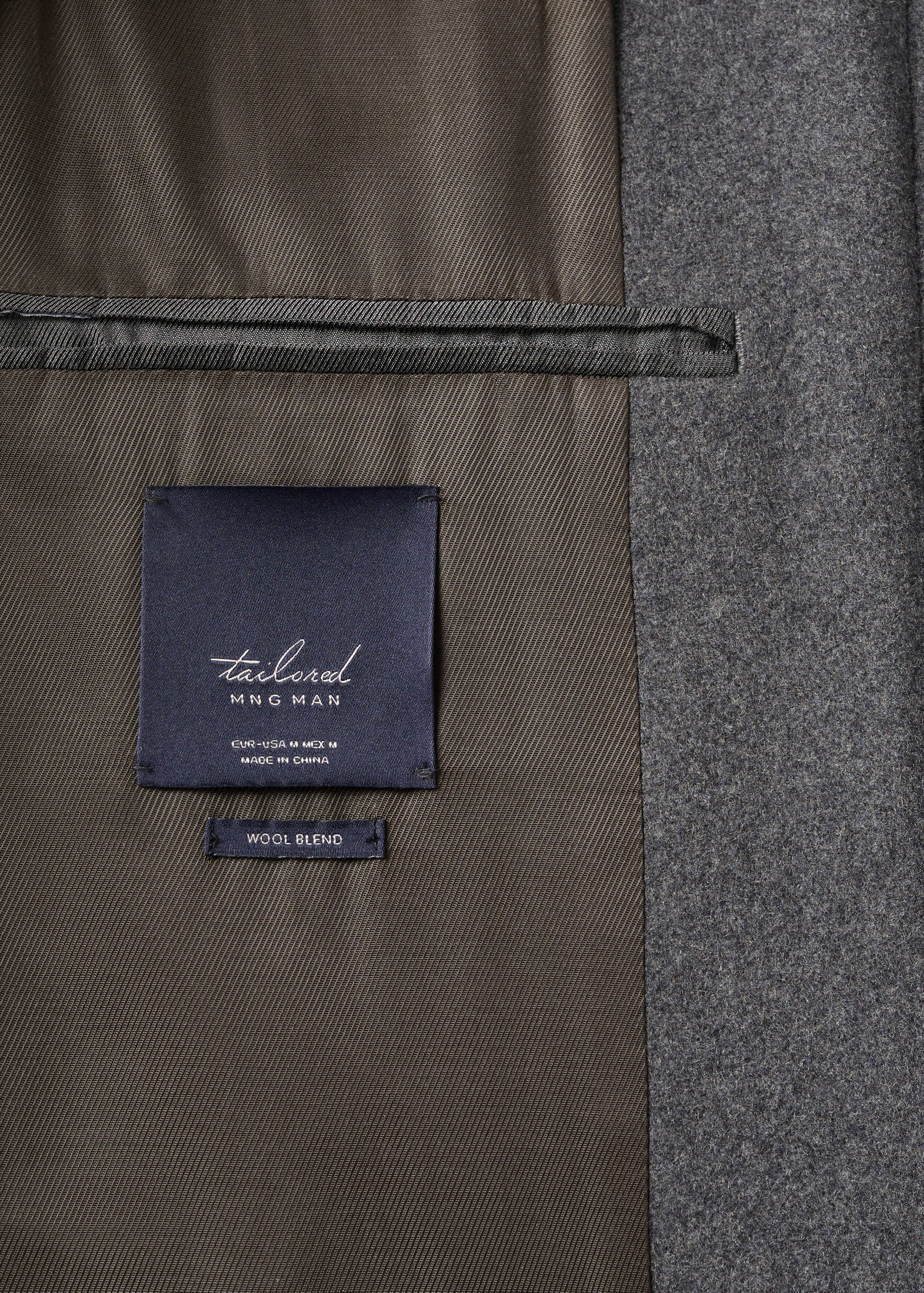 Wool funnel neck coat - Details of the article 8