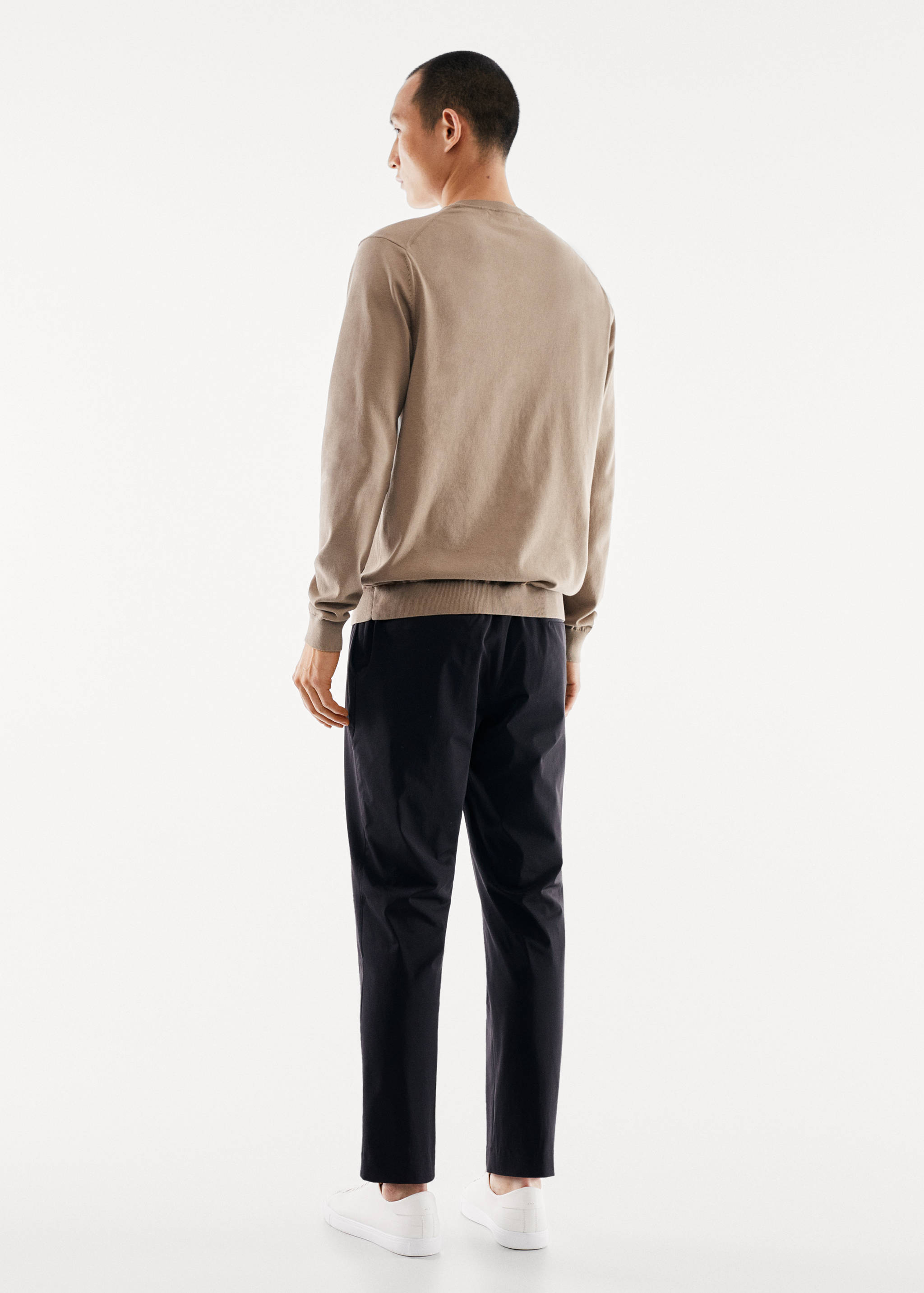 Slabý bavlněný svetr - Zadní strana zboží