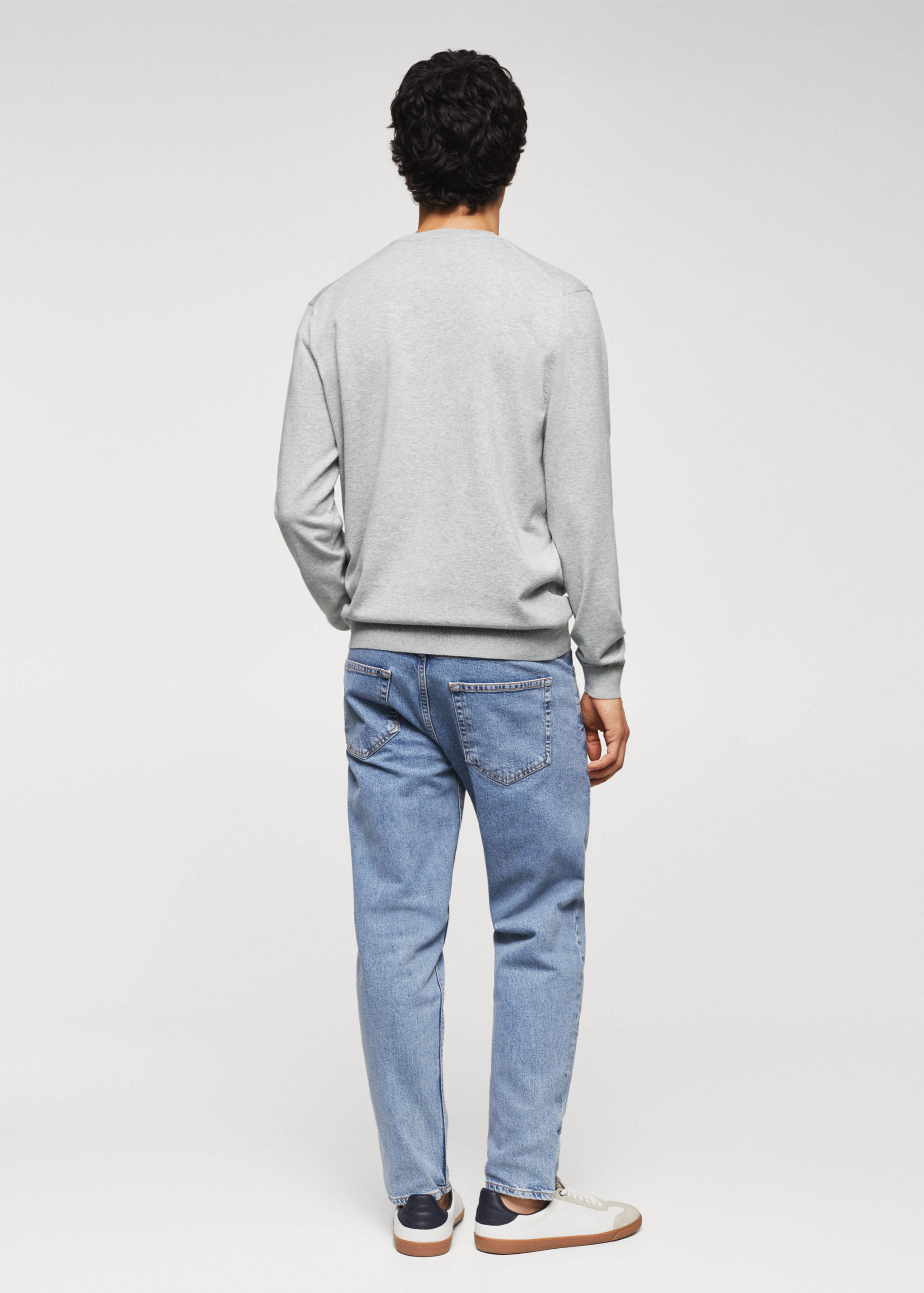 Slabý bavlněný svetr - Zadní strana zboží