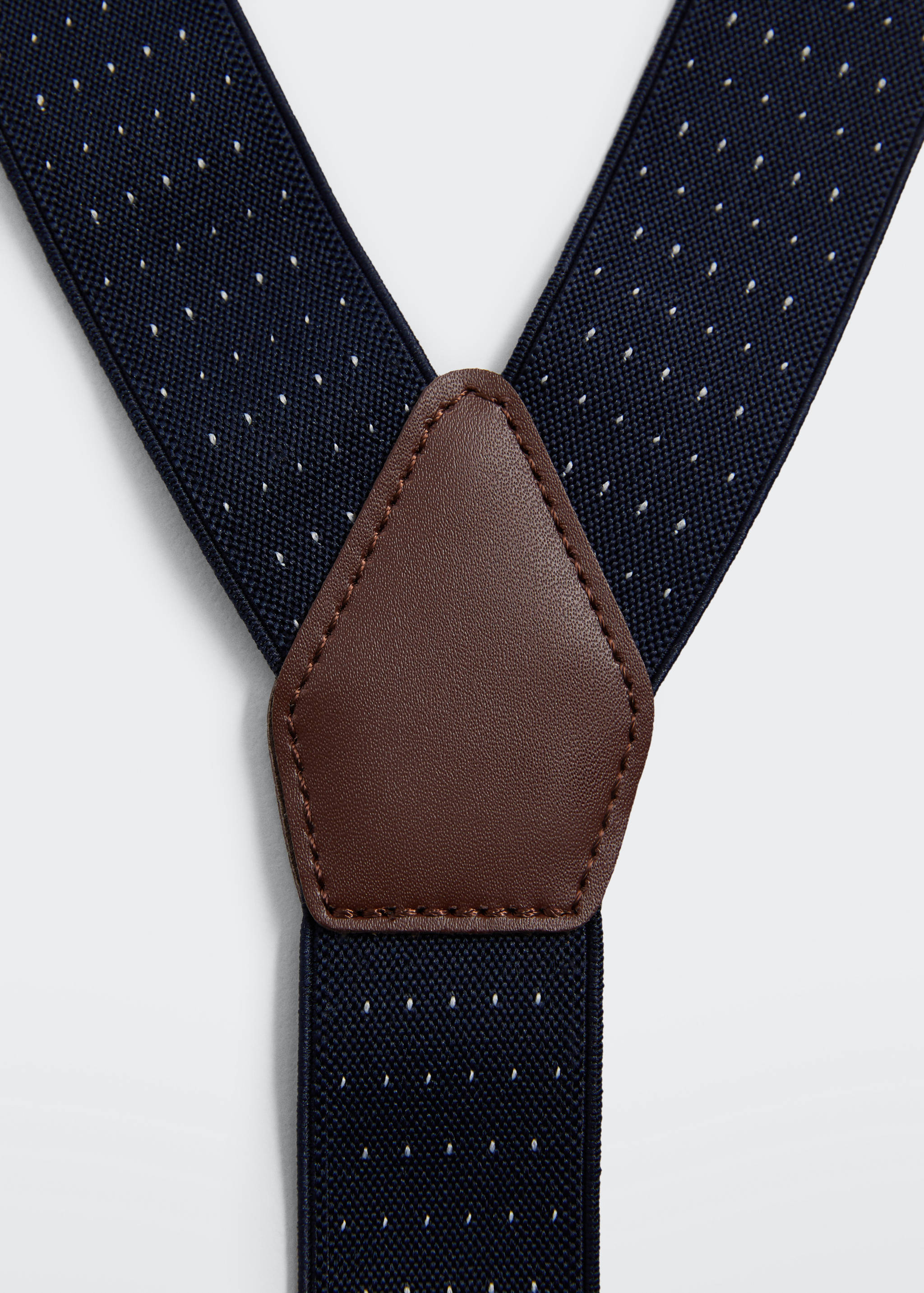Adjustable elastic straps with leather details - Details of the article 3