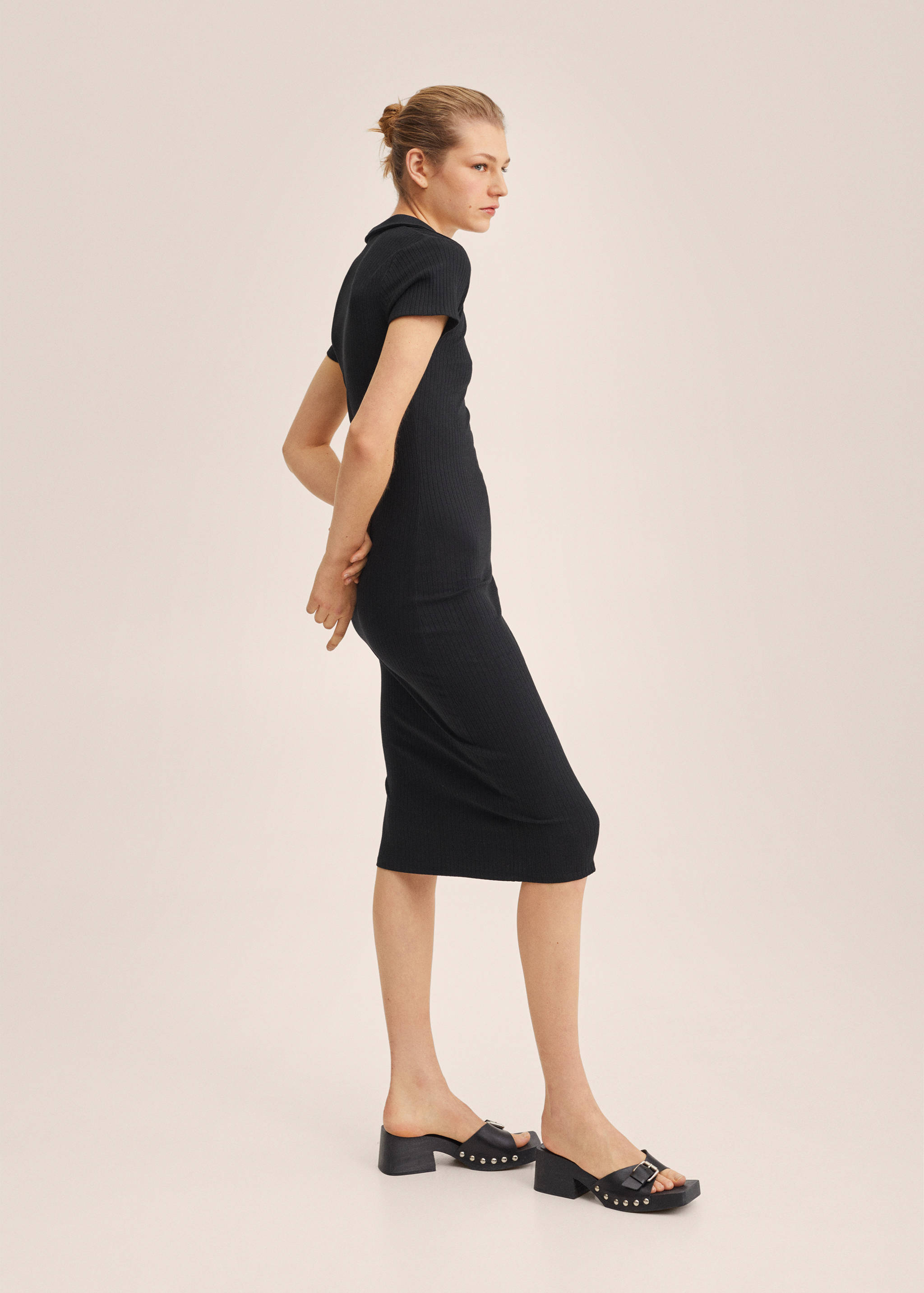 Vestido midi canalé - Detalle del artículo 6