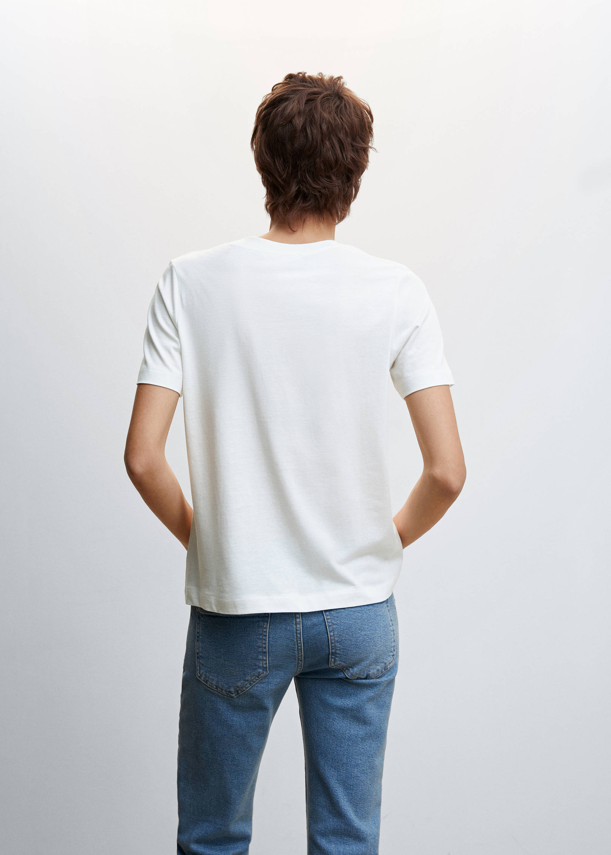 Samarreta barreja cotó estampada - Revers de l'article