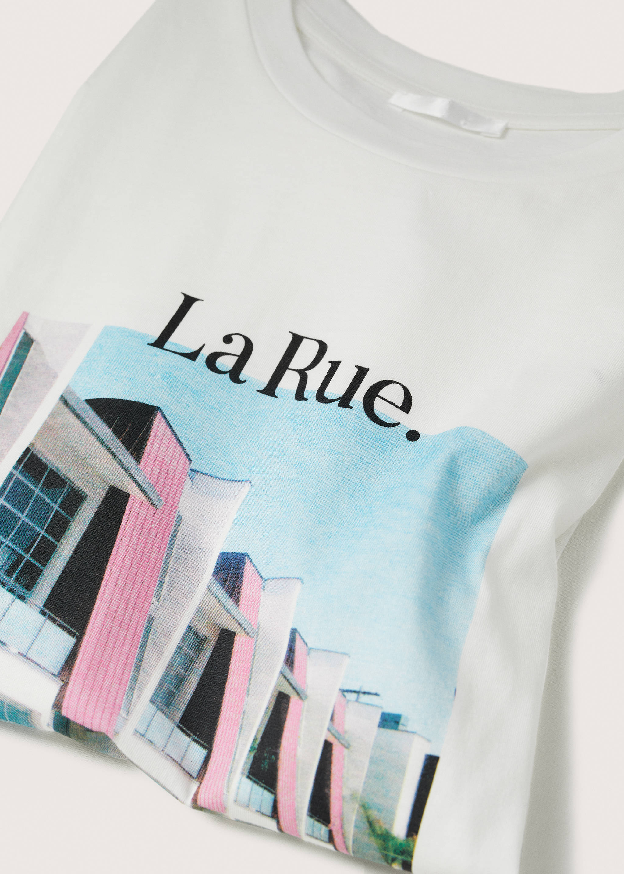 Samarreta barreja cotó estampada - Detall de l'article 8