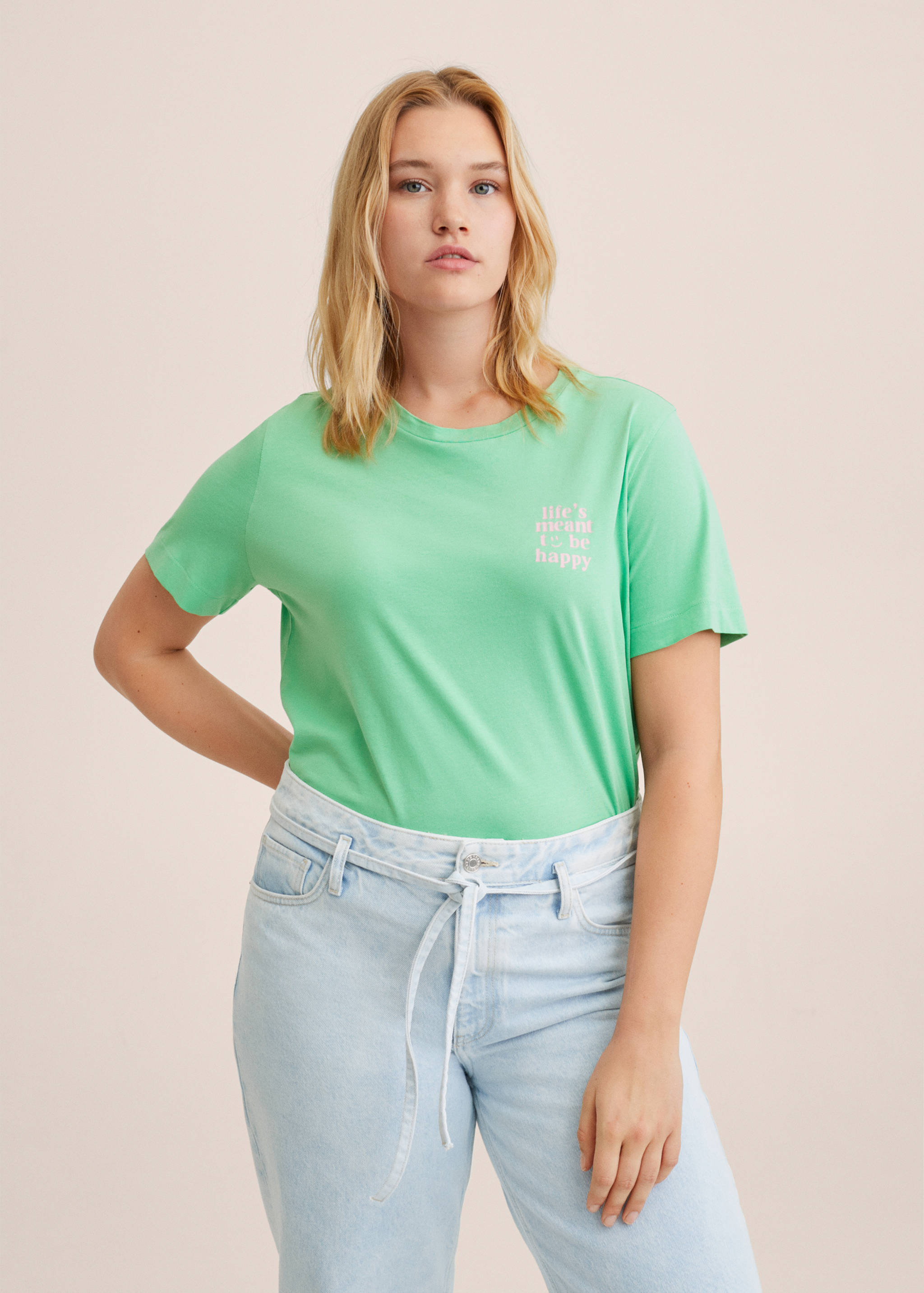 Samarreta barreja cotó estampada - Detall de l'article 4