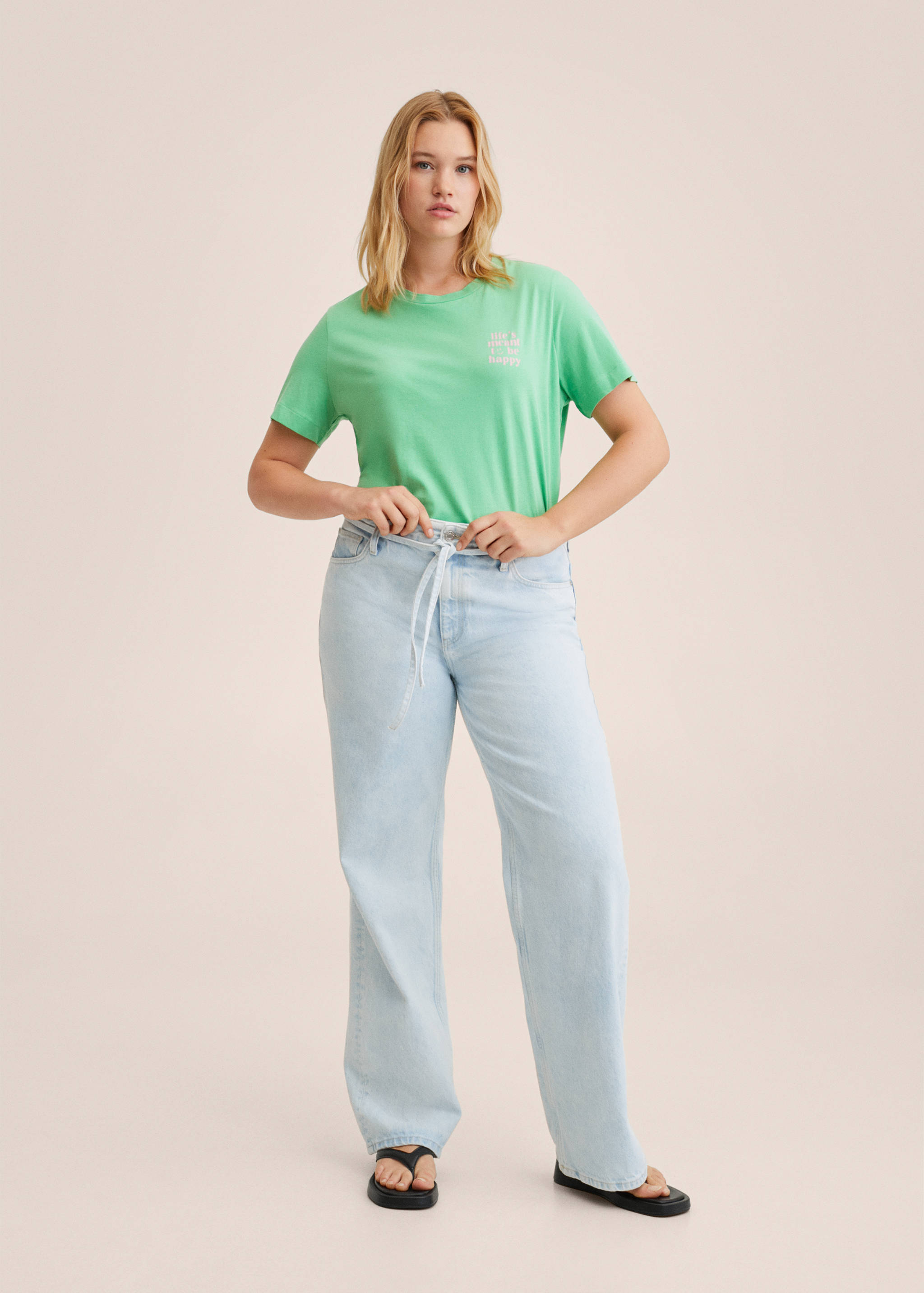 Samarreta barreja cotó estampada - Detall de l'article 3