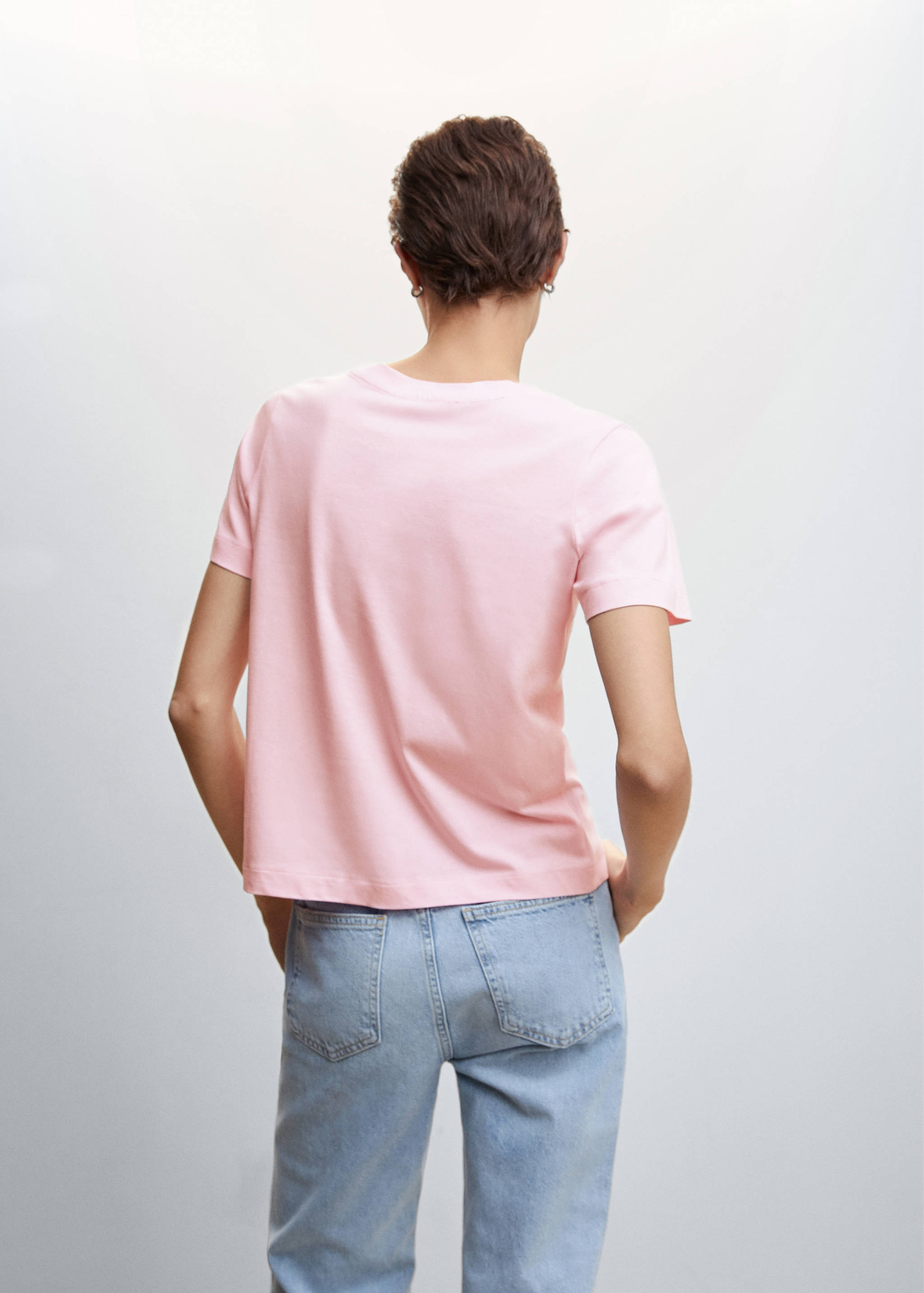 Samarreta barreja cotó estampada - Revers de l'article