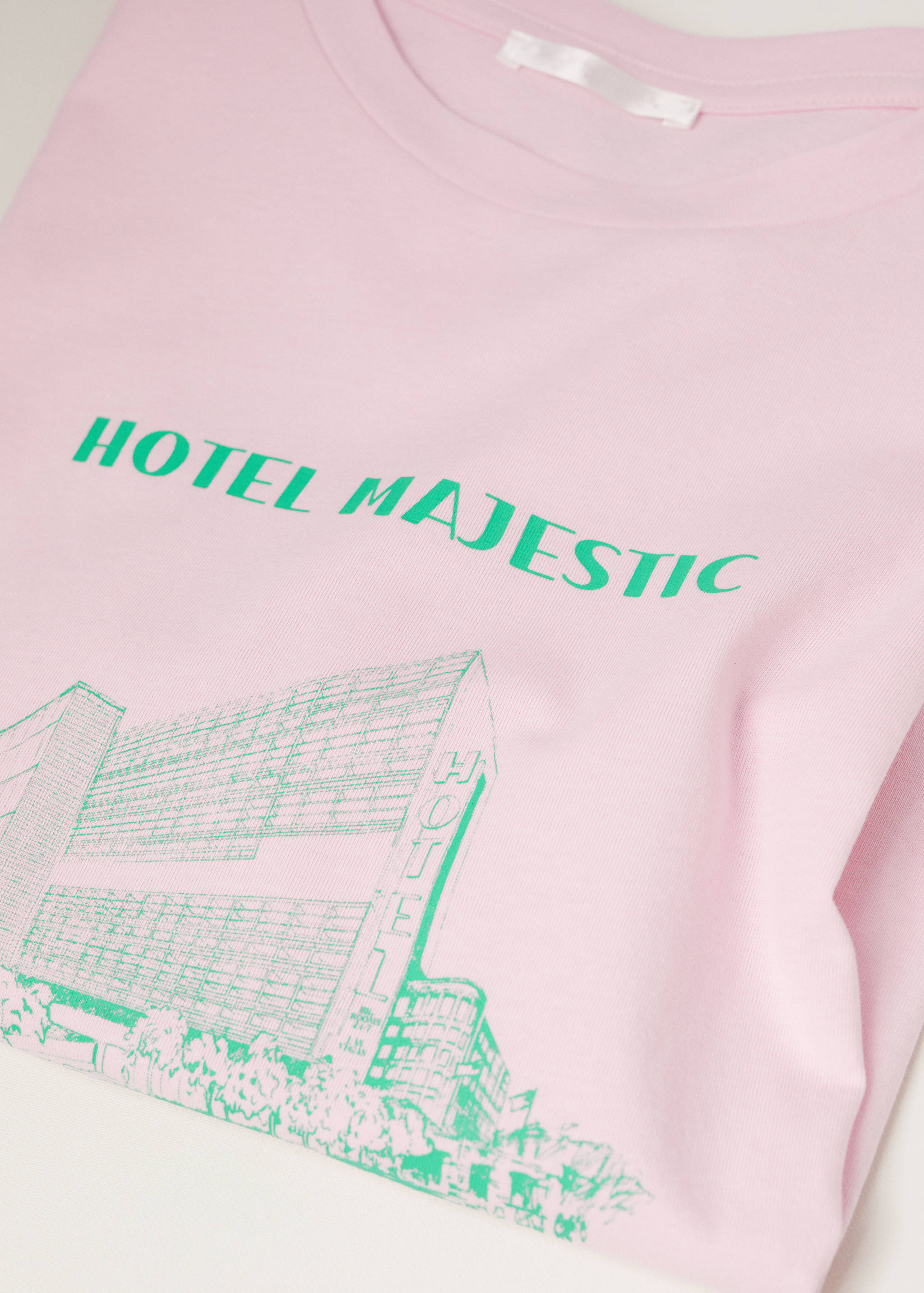 Samarreta barreja cotó estampada - Detall de l'article 8