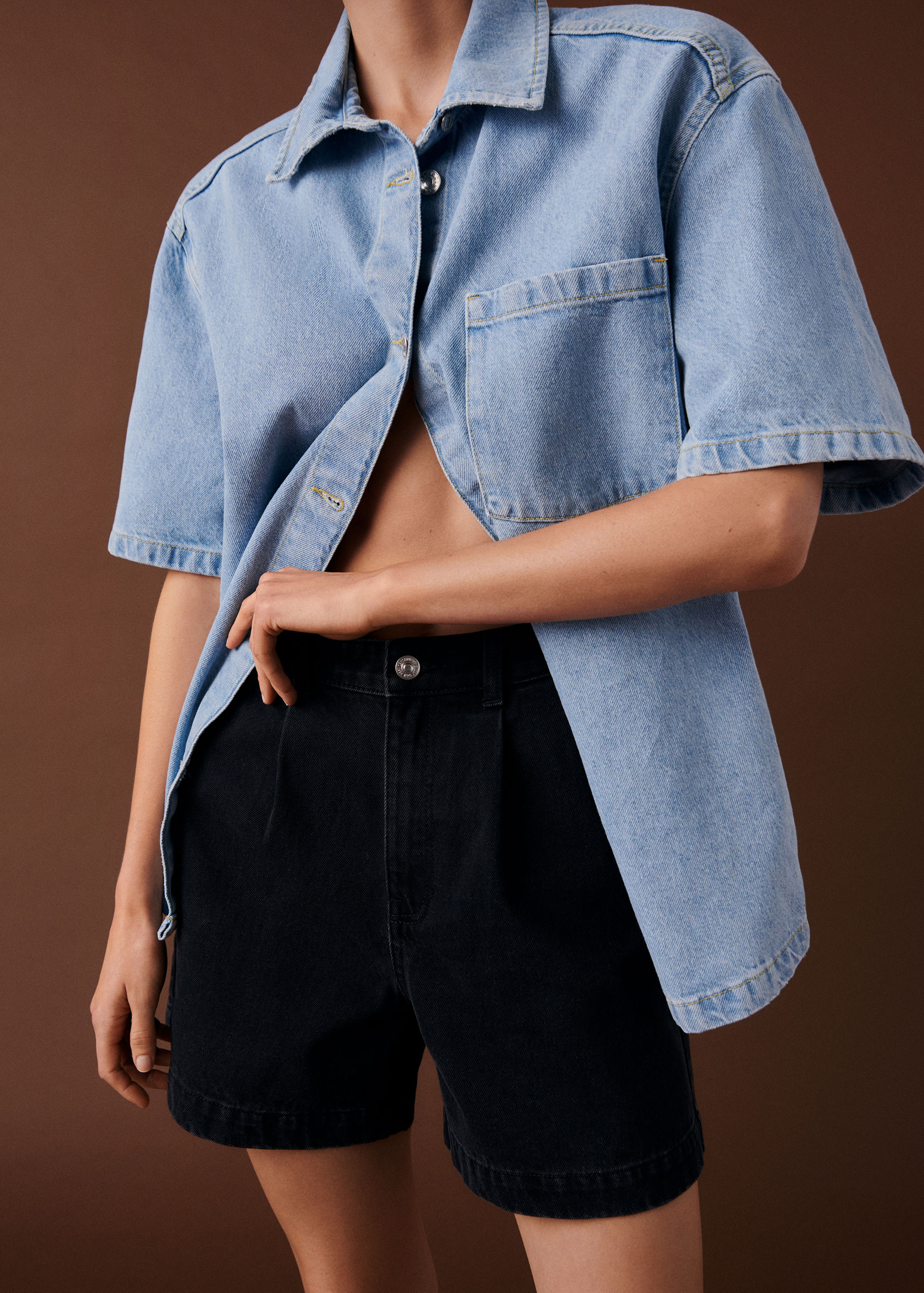 Slouchy-Bundfaltenshorts - Detail des Artikels 7