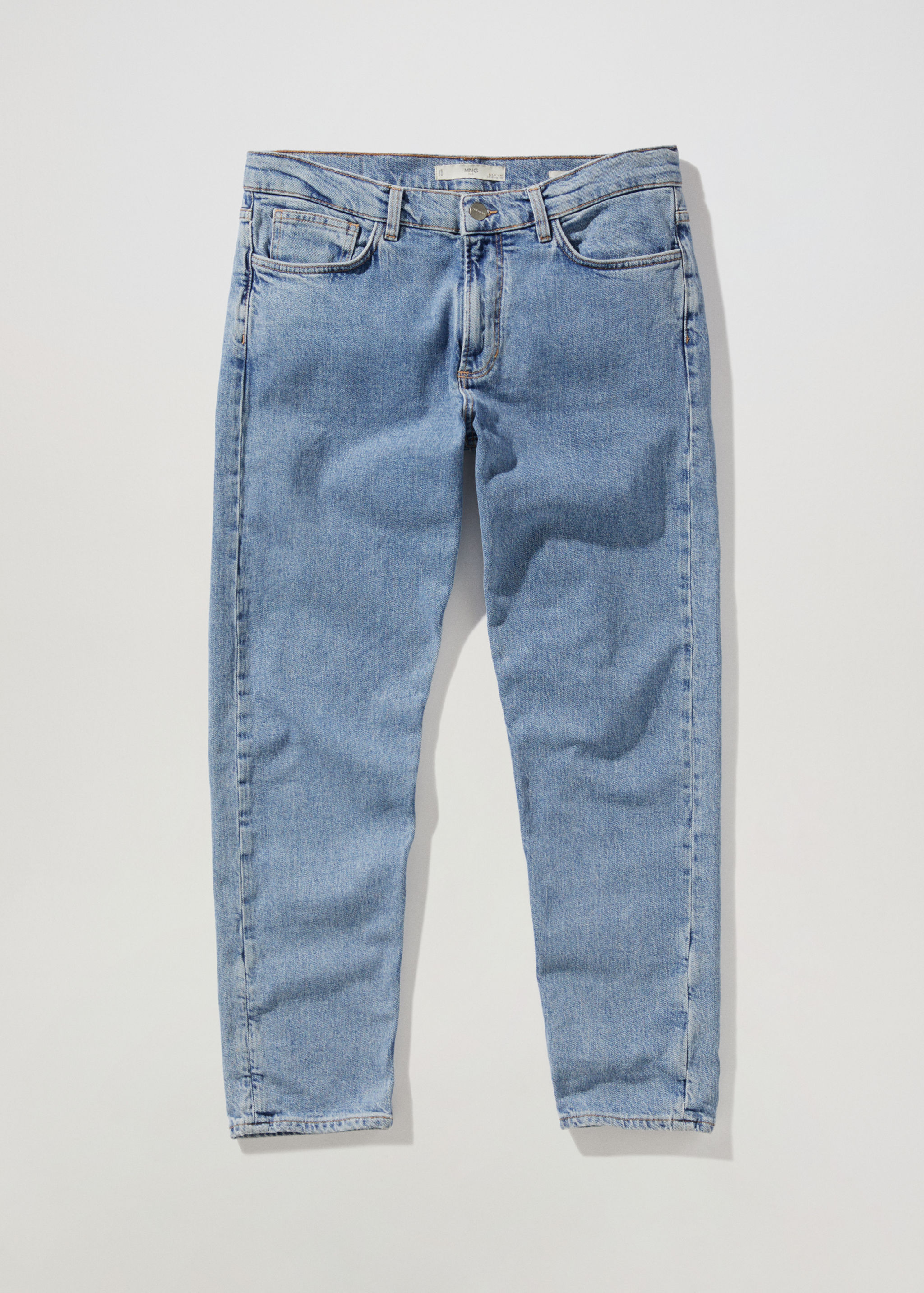 Jeans Ben tapered e cropped - Artigo sem modelo