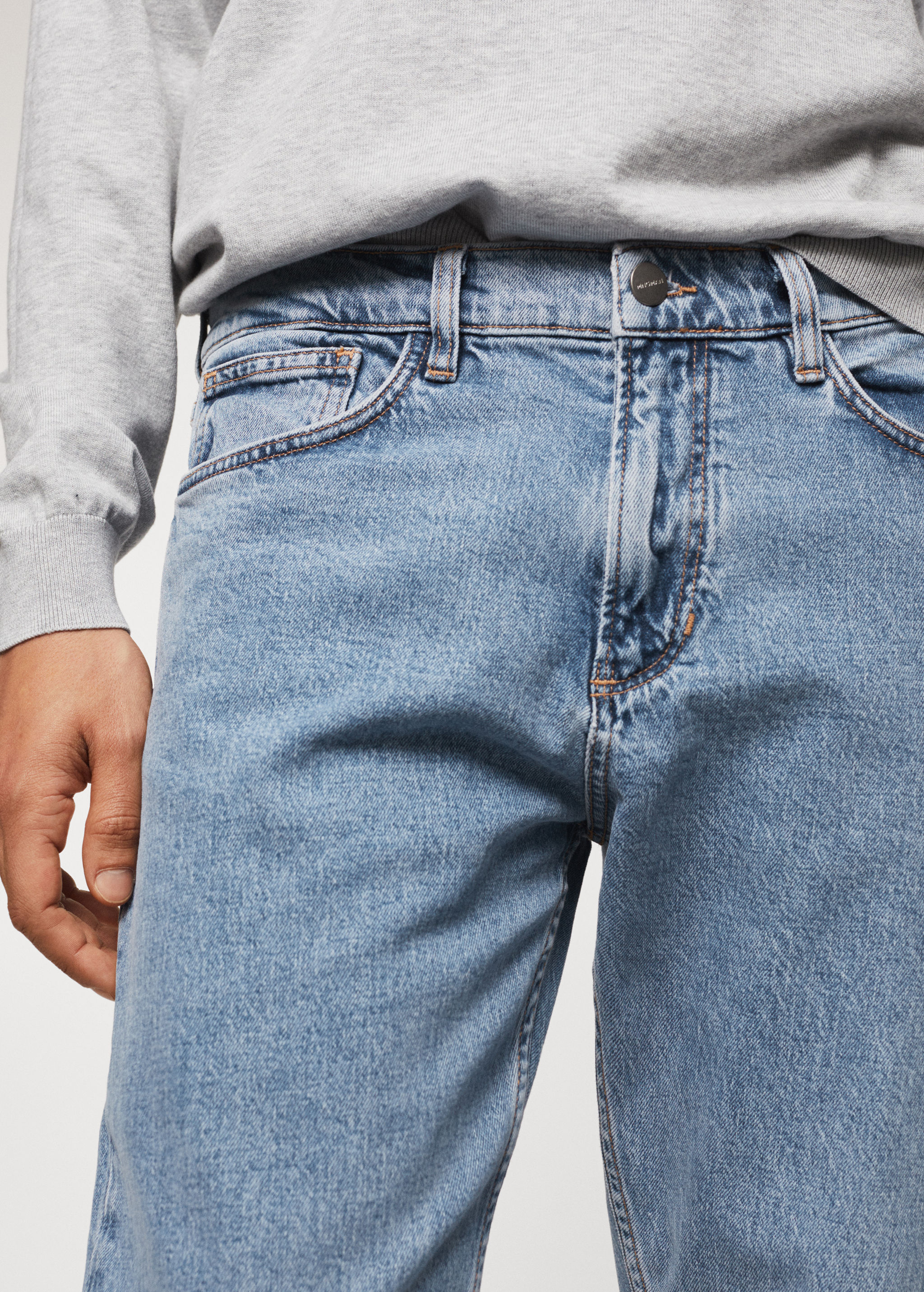 Jeans Ben tapered e cropped - Pormenor do artigo 1