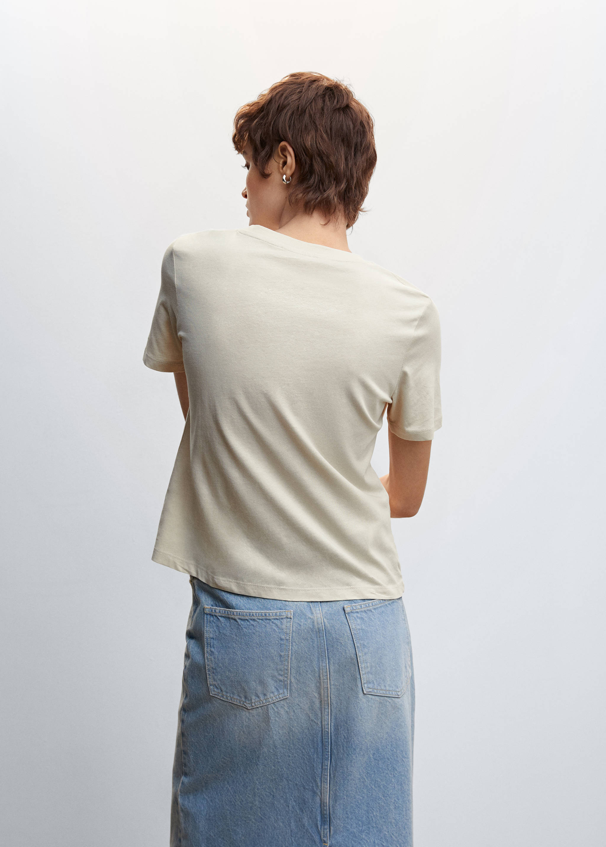 Printed cotton shirt - Reverse of the article