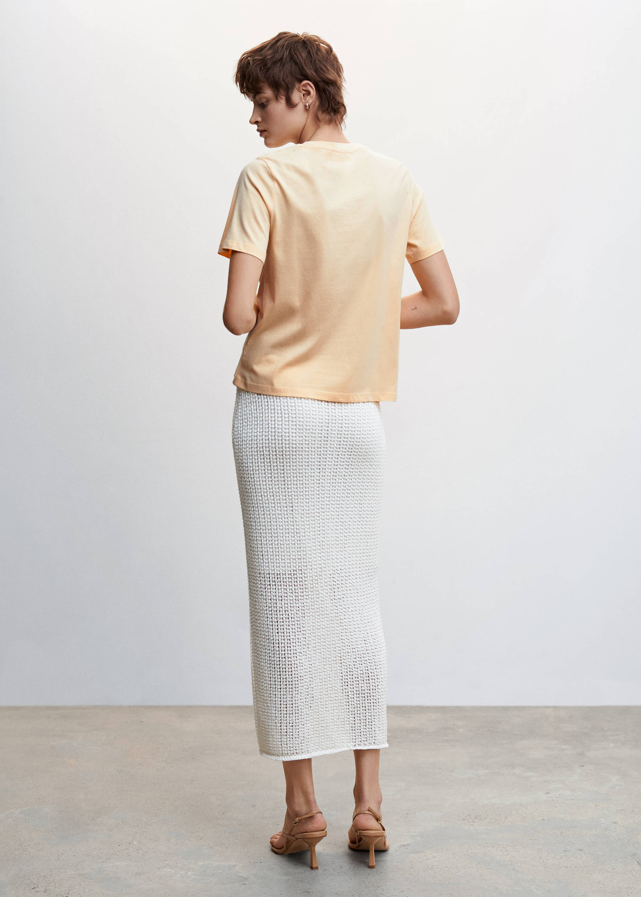 Printed cotton shirt - Reverse of the article