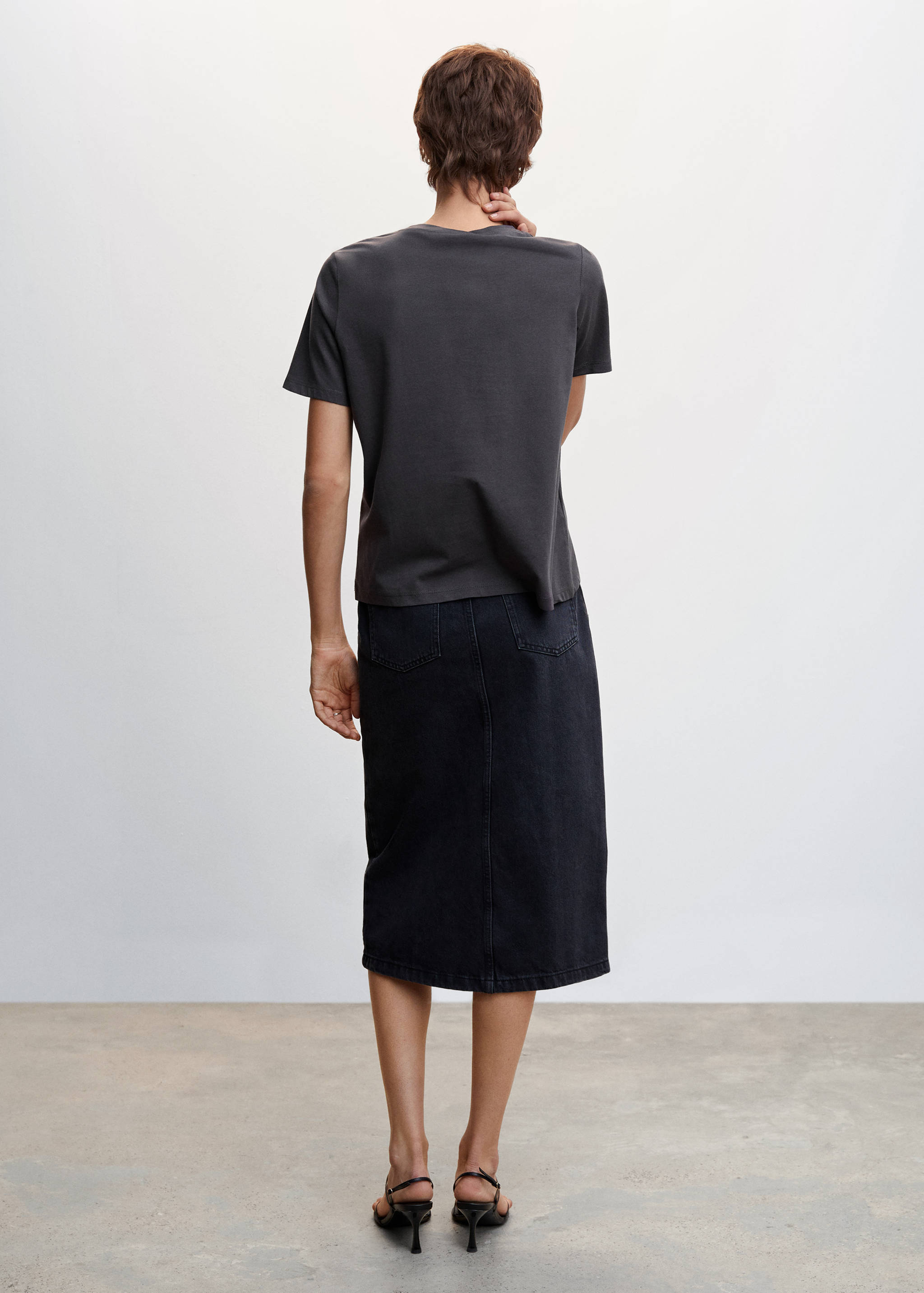 Printed cotton shirt - Reverse of the article