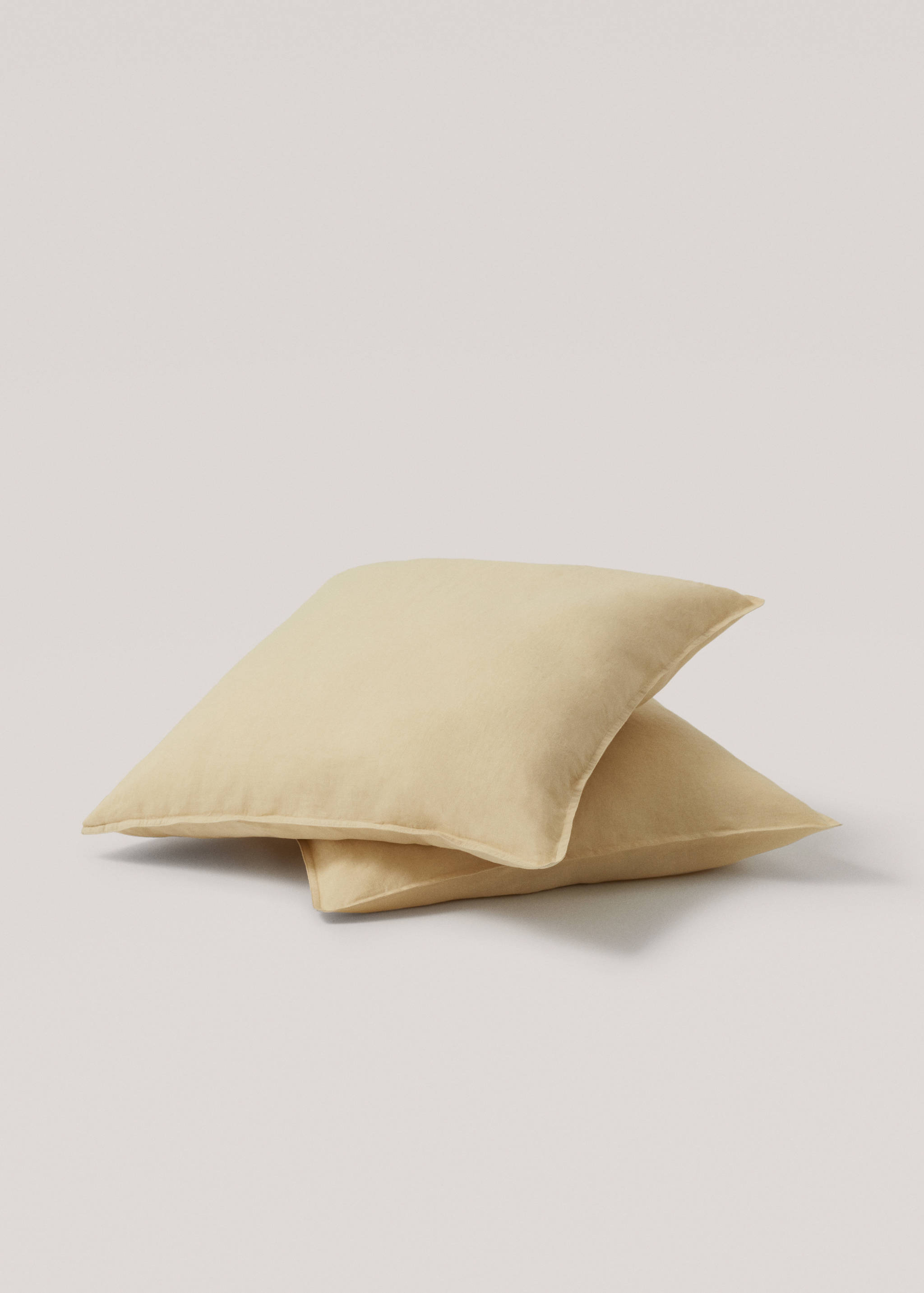 100% linen cushion case set 60X60cm - Medium plane