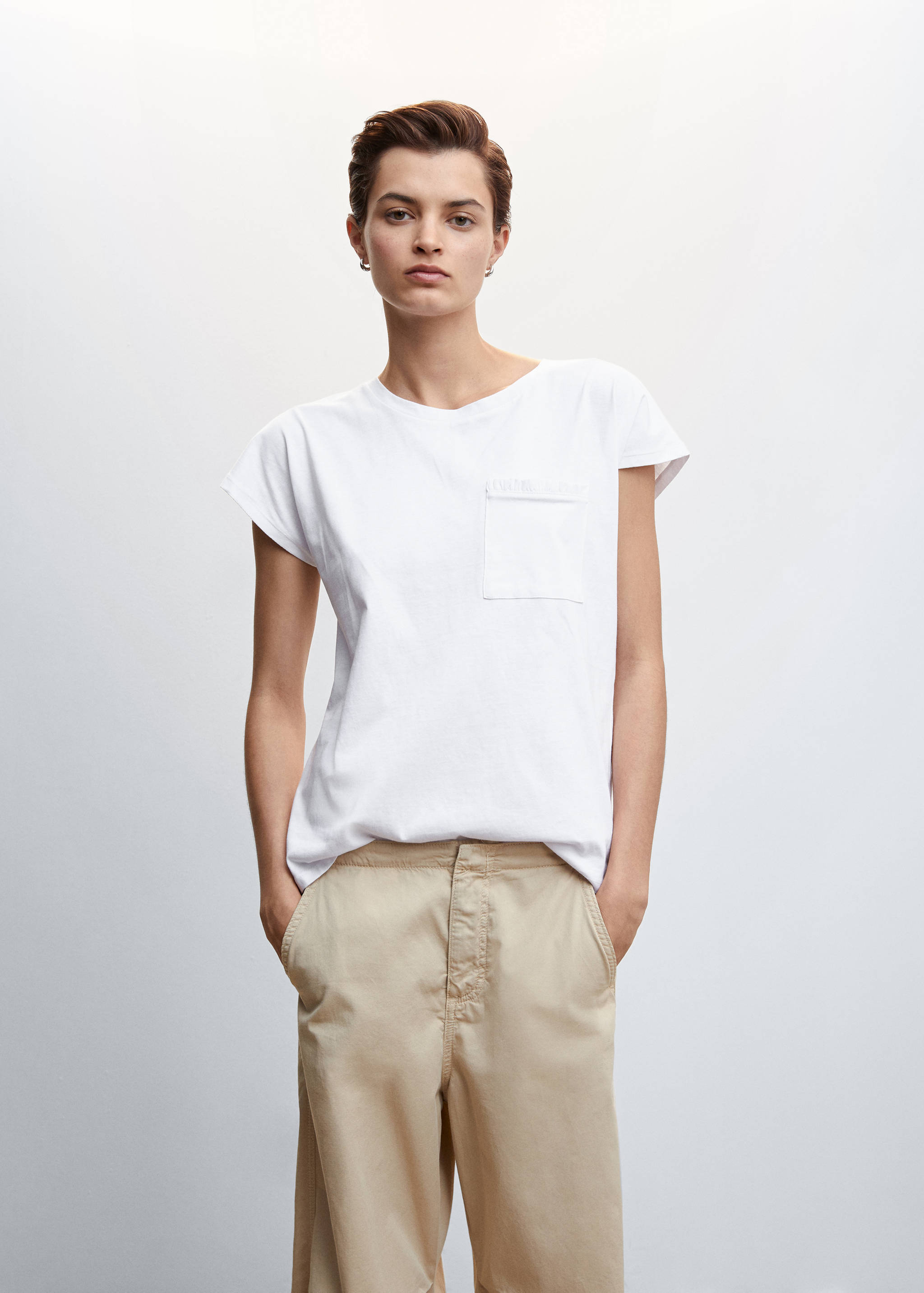 Πουκάμισο βαμβακερό με τσέπη - Μεσαίο πλάνο