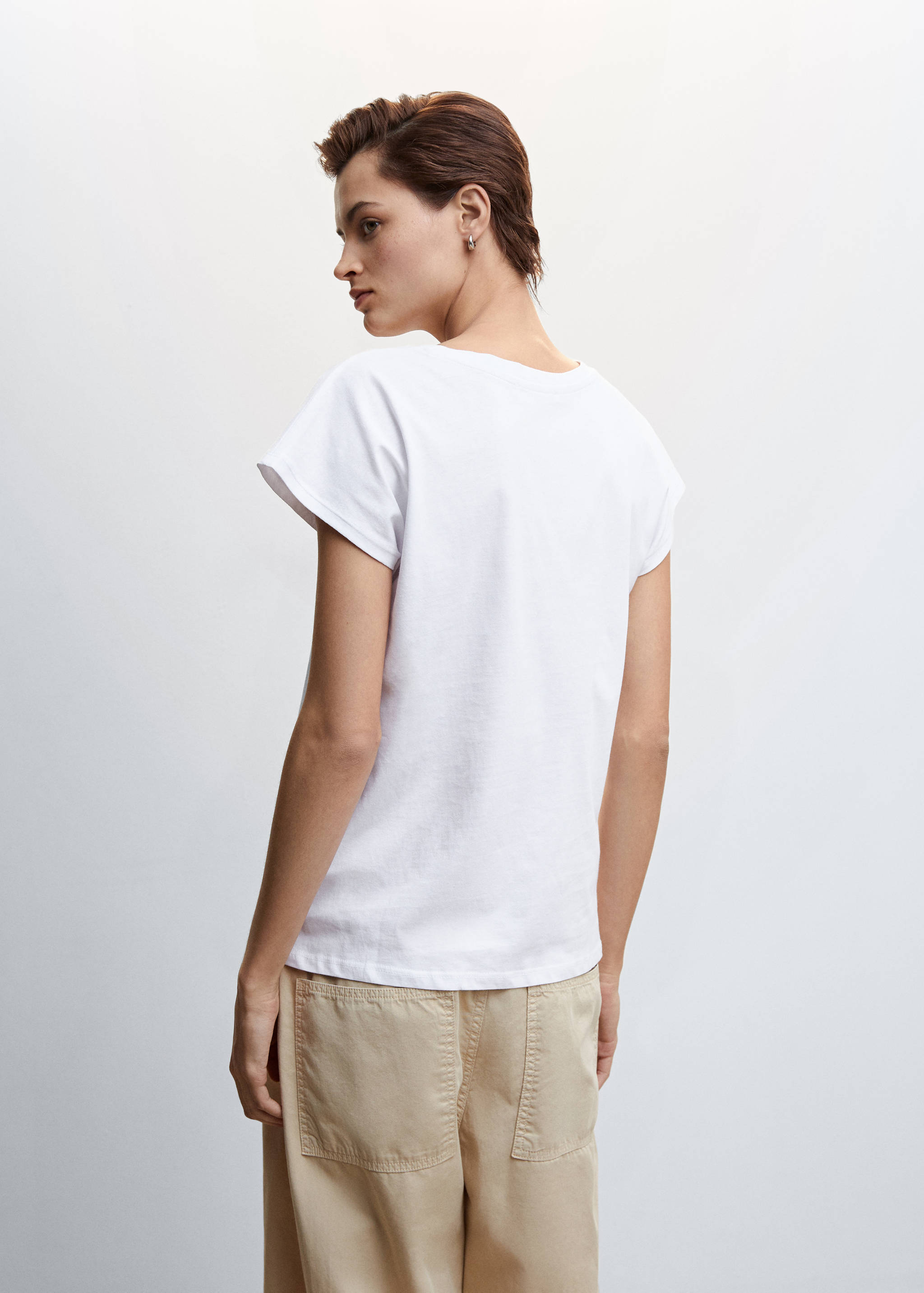 Πουκάμισο βαμβακερό με τσέπη - Πίσω όψη προϊόντος