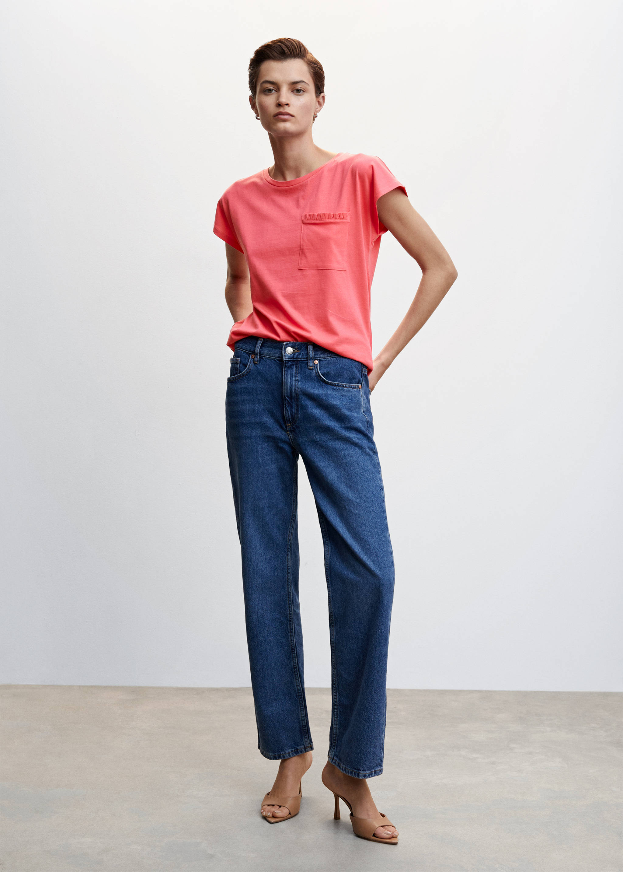 Πουκάμισο βαμβακερό με τσέπη - Γενικό πλάνο