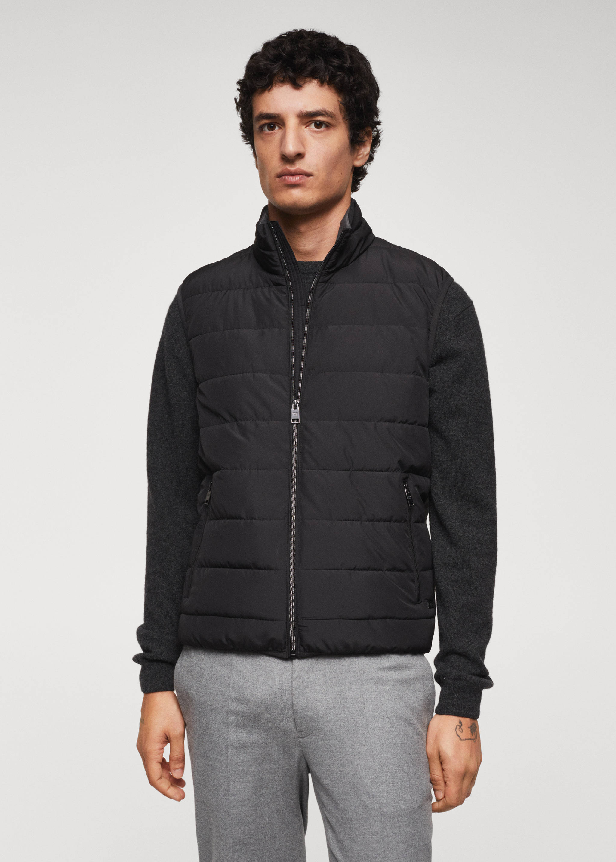 Lightweight nylon quilted gilet - Medium plane