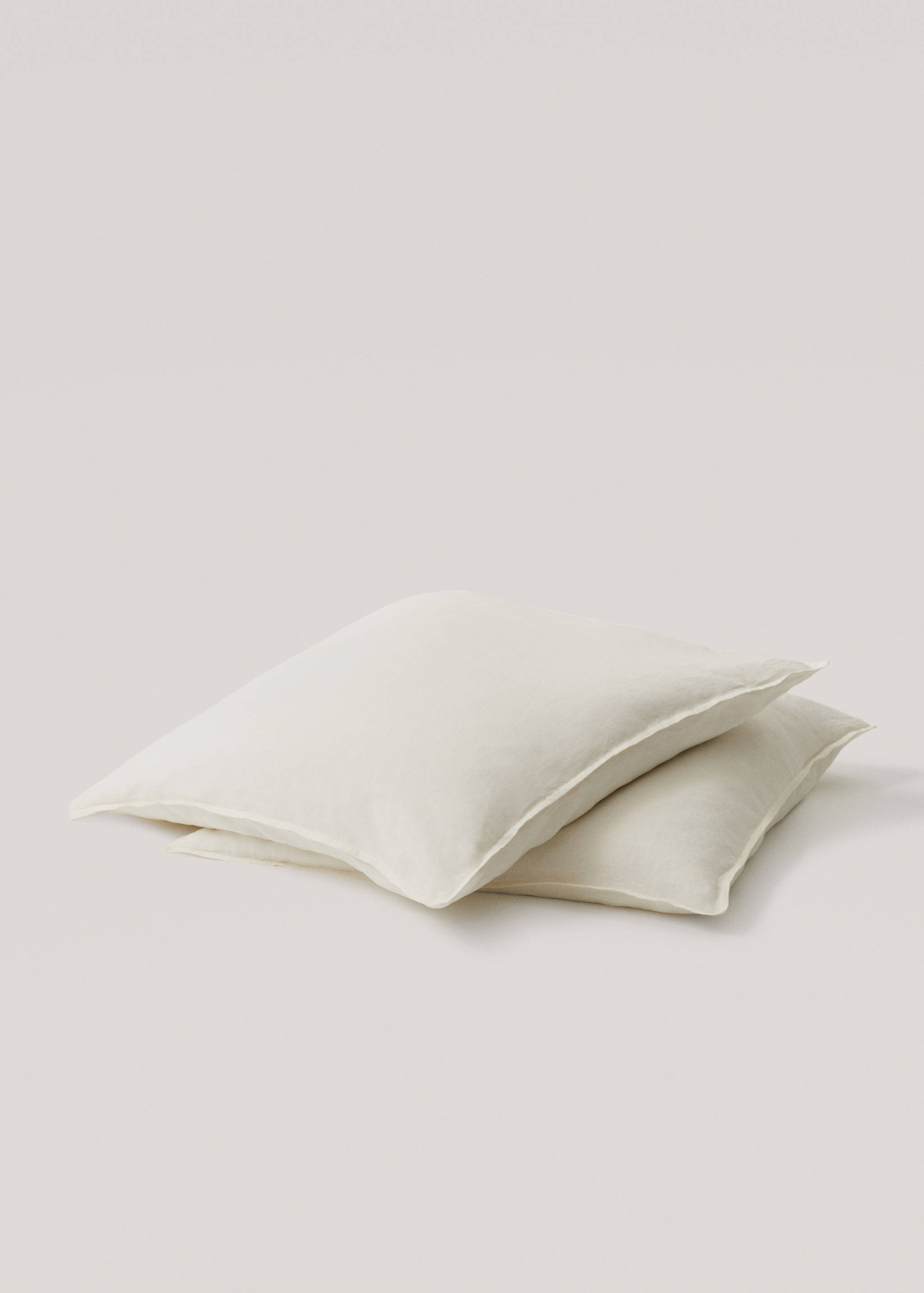 100% linen cushion case set 80X80cm - Medium plane