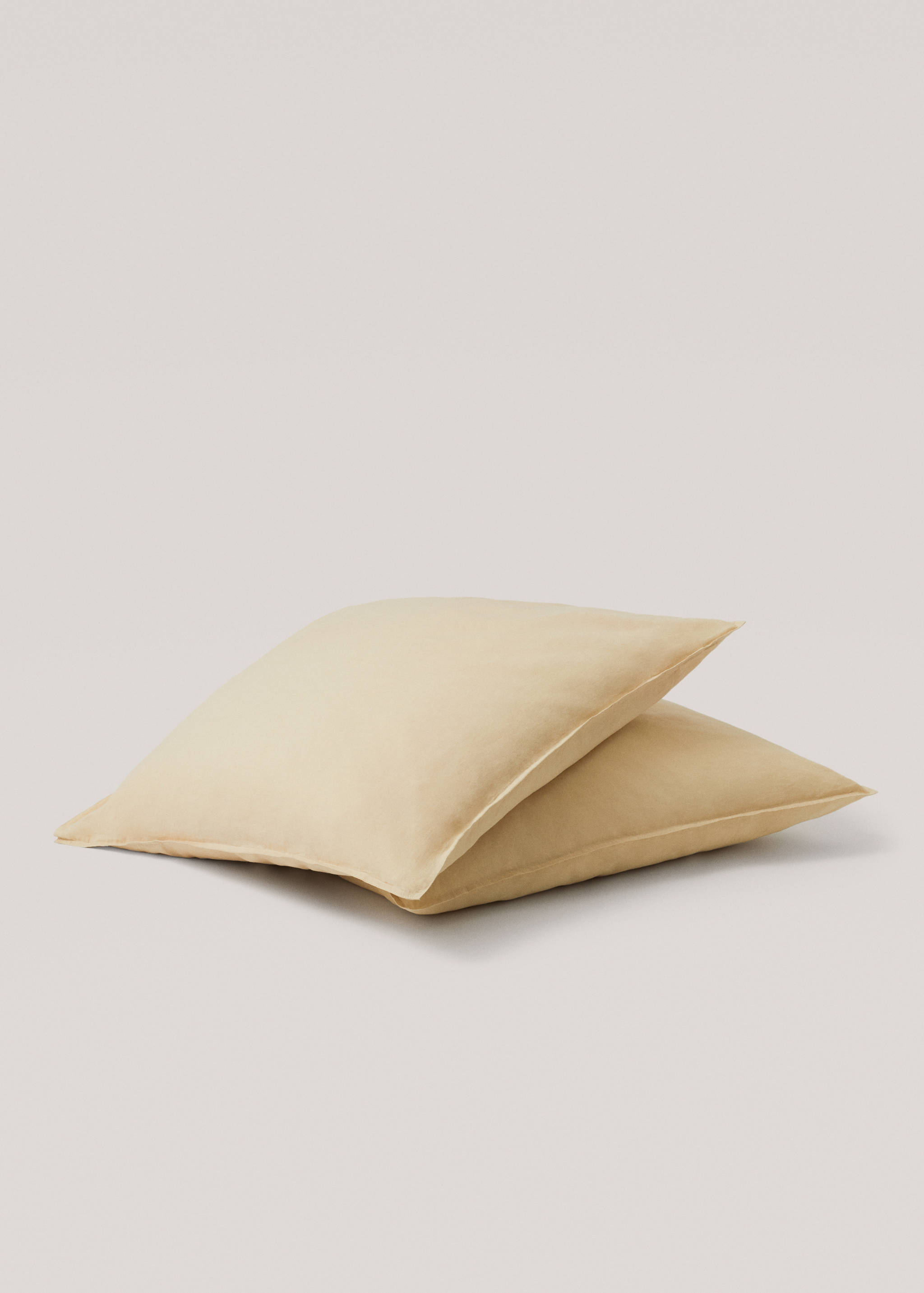 100% linen cushion case set 80X80cm - Medium plane