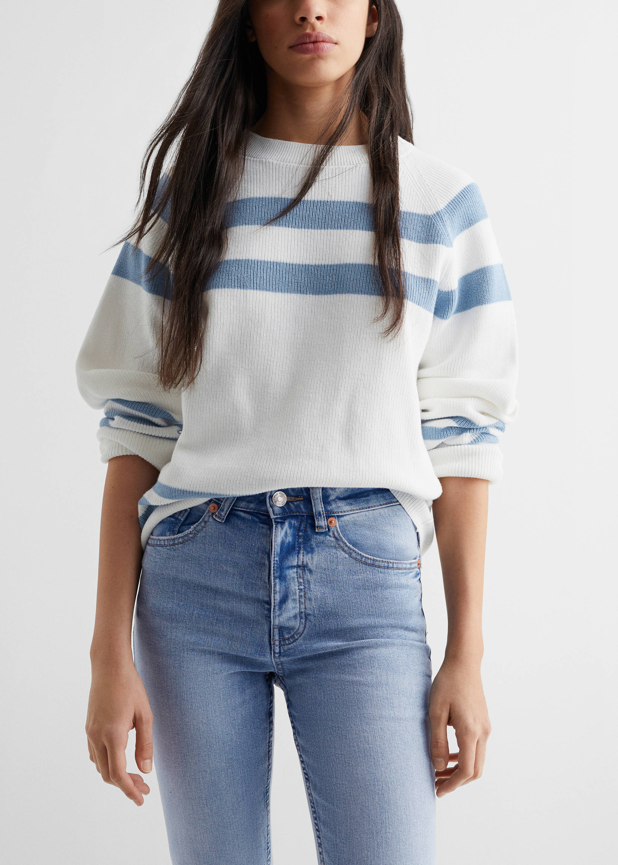 Zvonové džíny - Náhled ve středové rovině