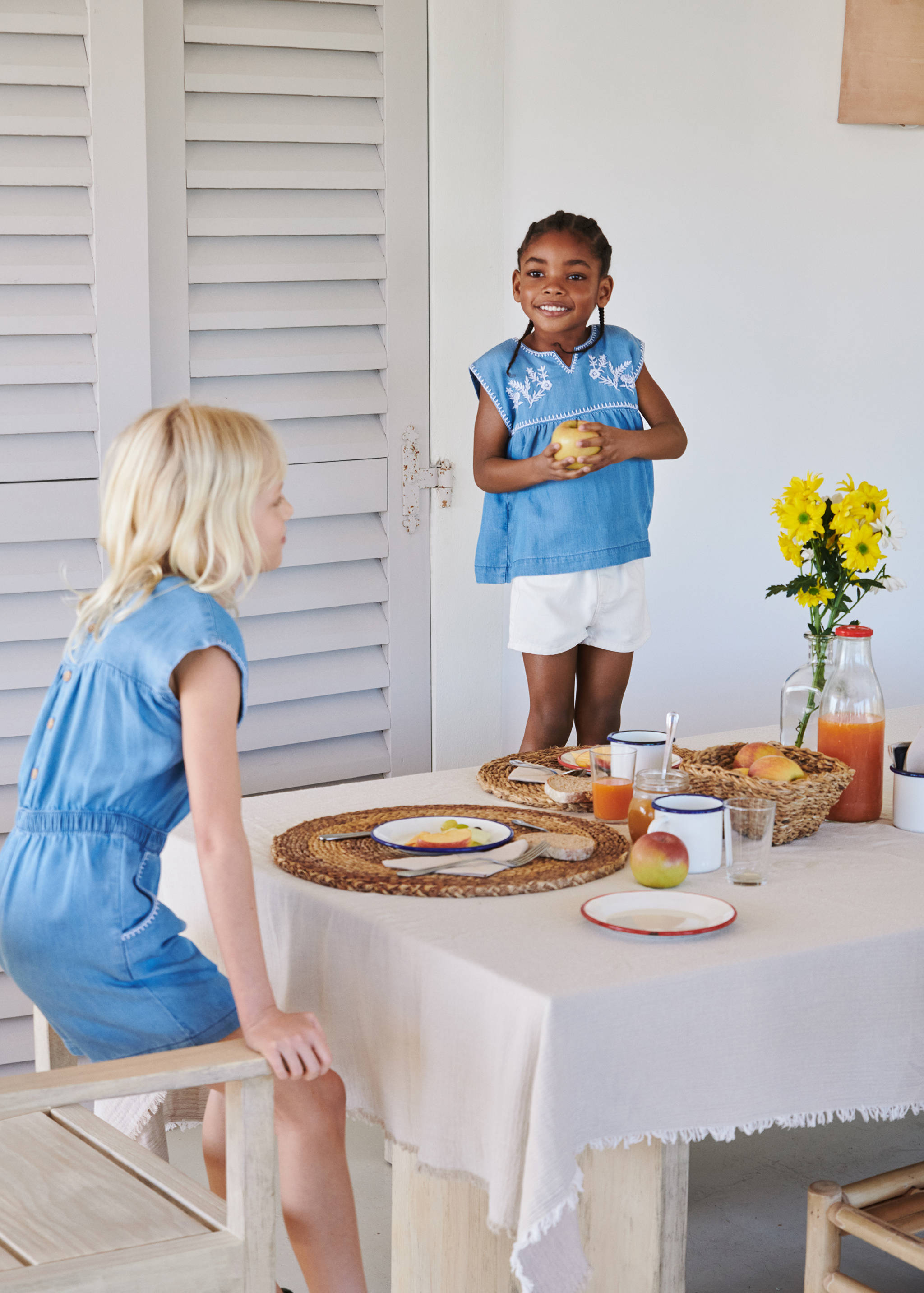 Paperbag denim shorts - Details of the article 5