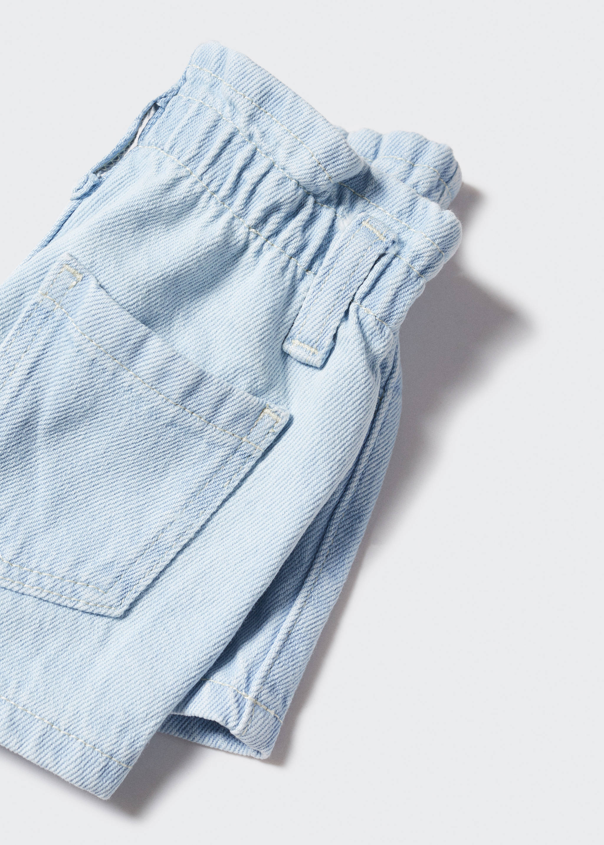 Paperbag denim shorts - Details of the article 8