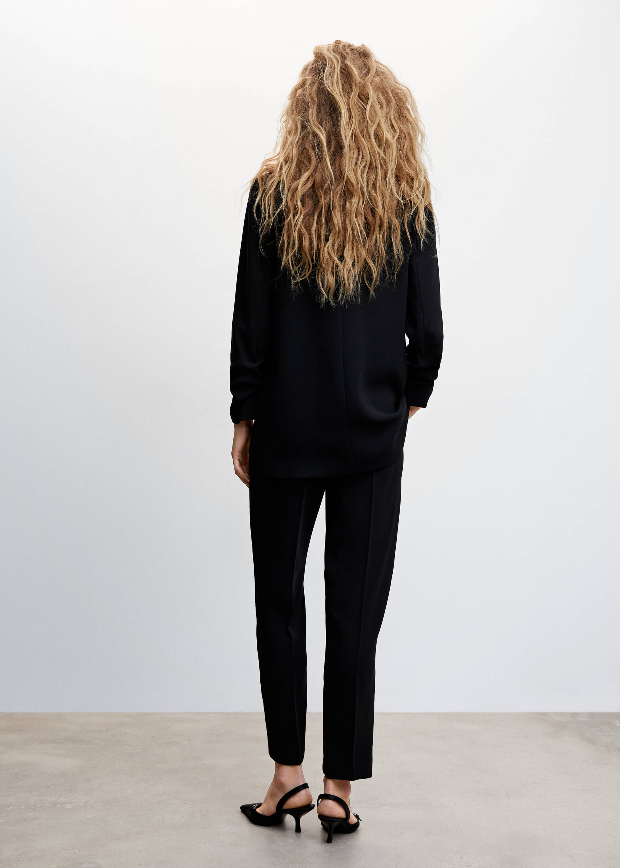 Flowy suit blazer - Reverse of the article