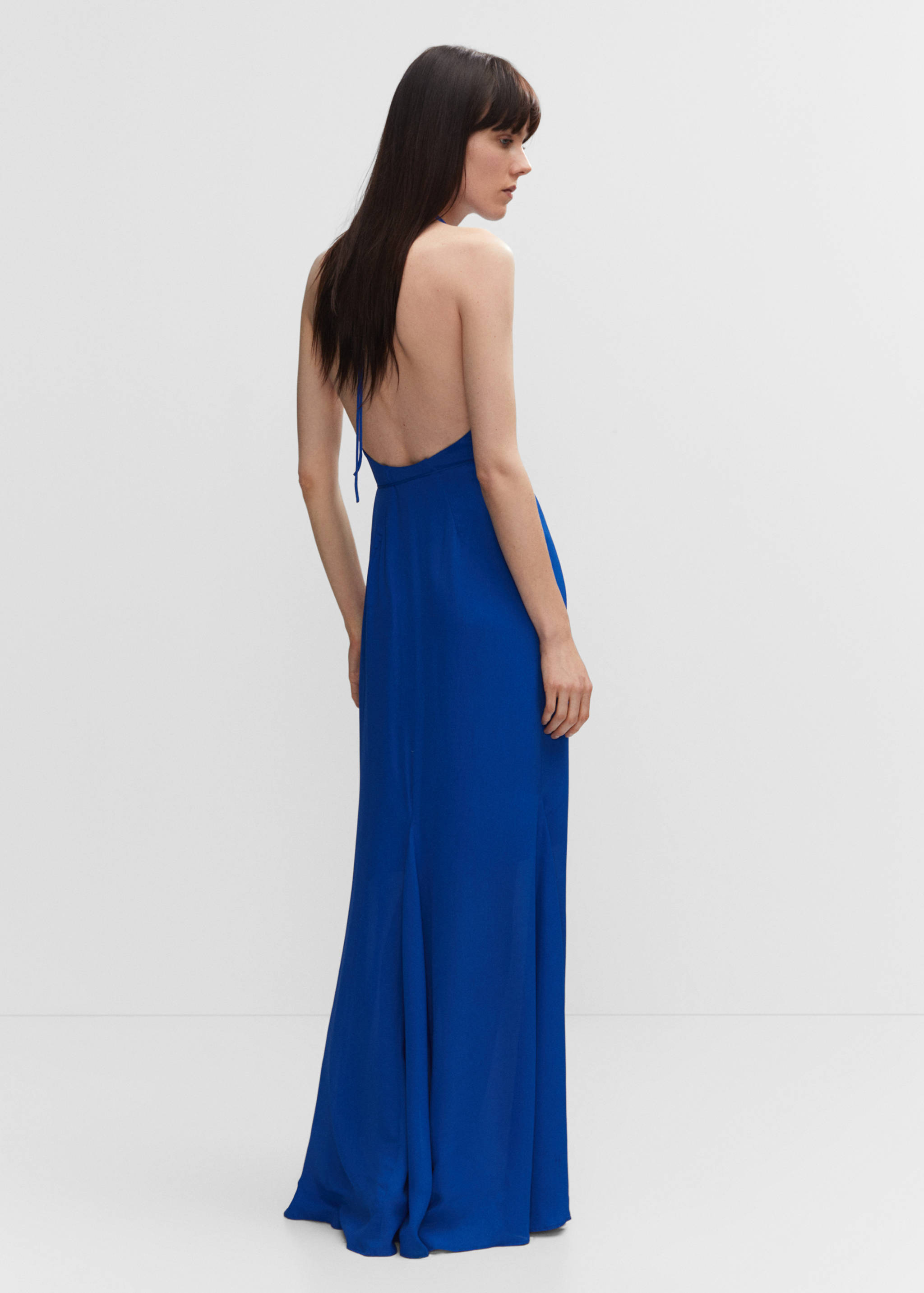 Μακρύ φόρεμα με κρίκο  - Πίσω όψη προϊόντος