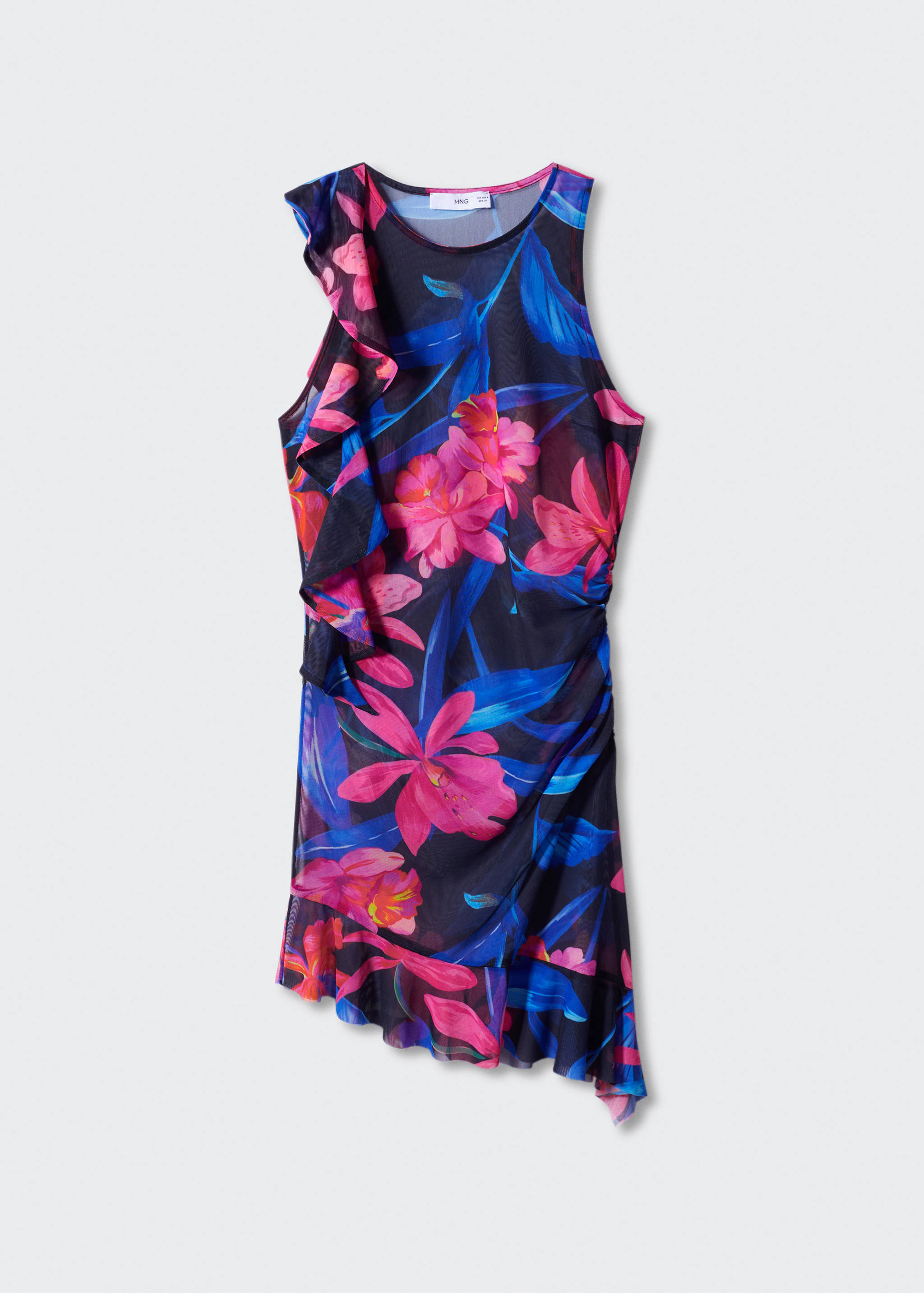 Vestit gasa asimètric volant - Article sense model