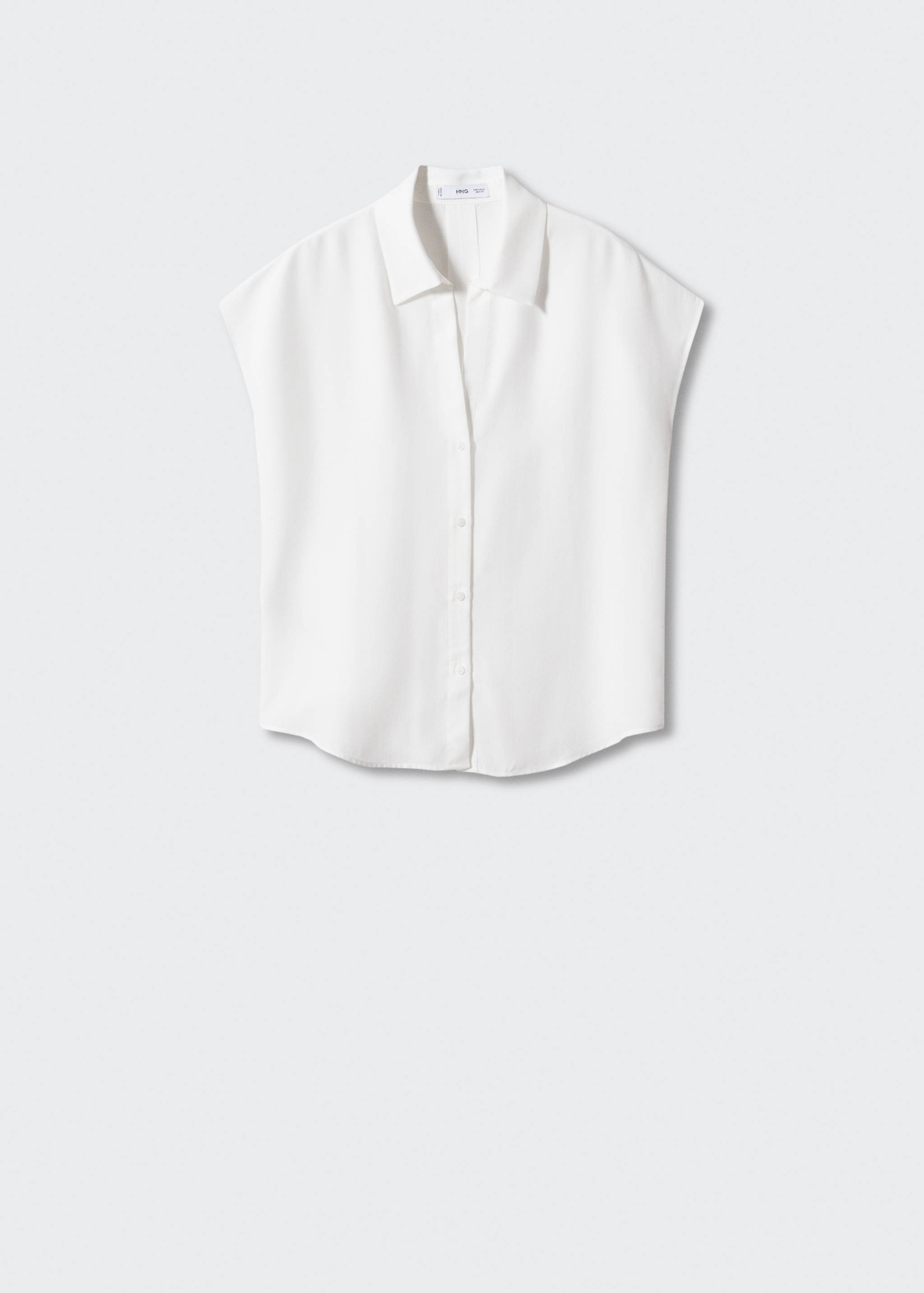 Sleeveless lyocell shirt - Article without model