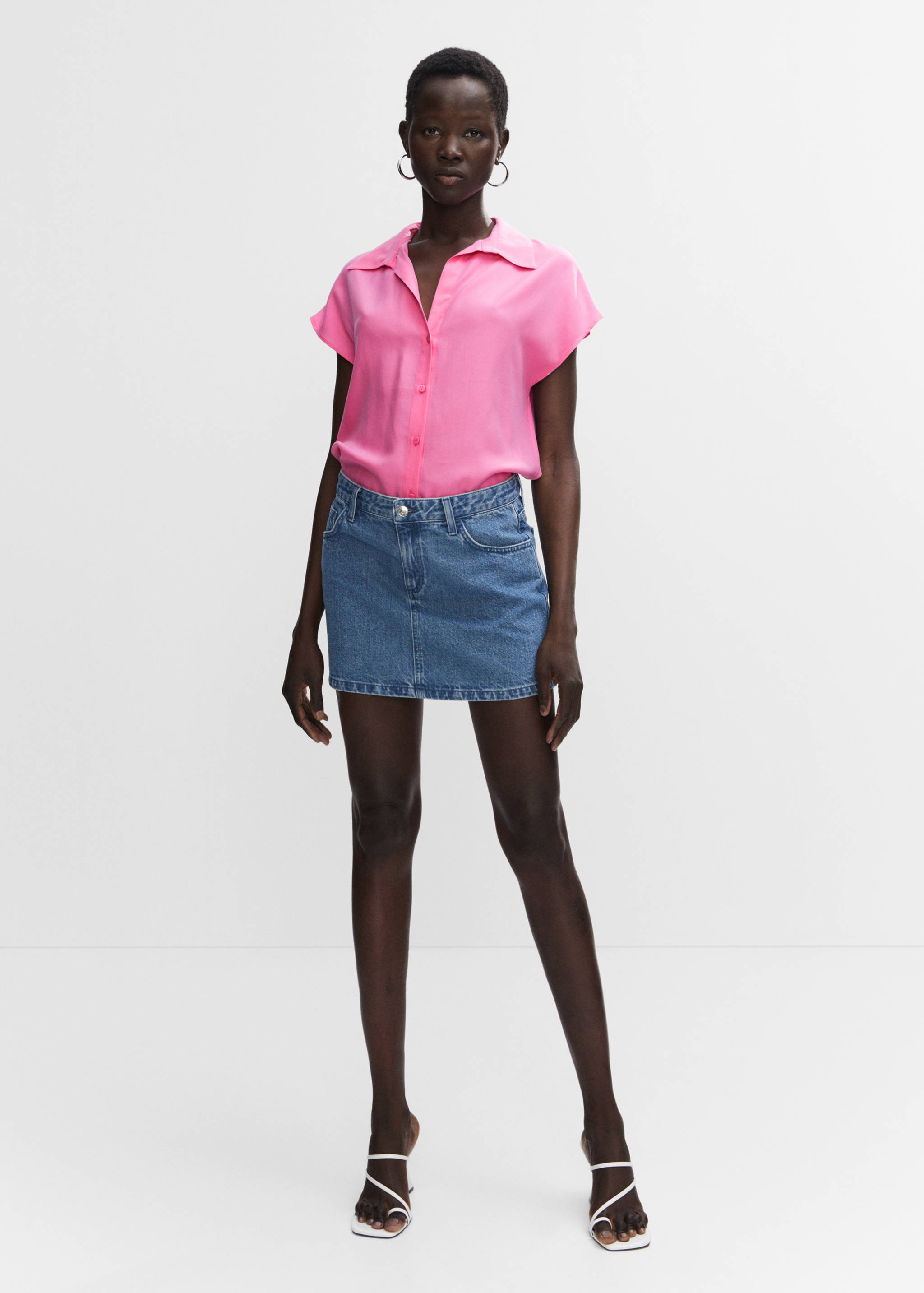 Sleeveless lyocell shirt - General plane