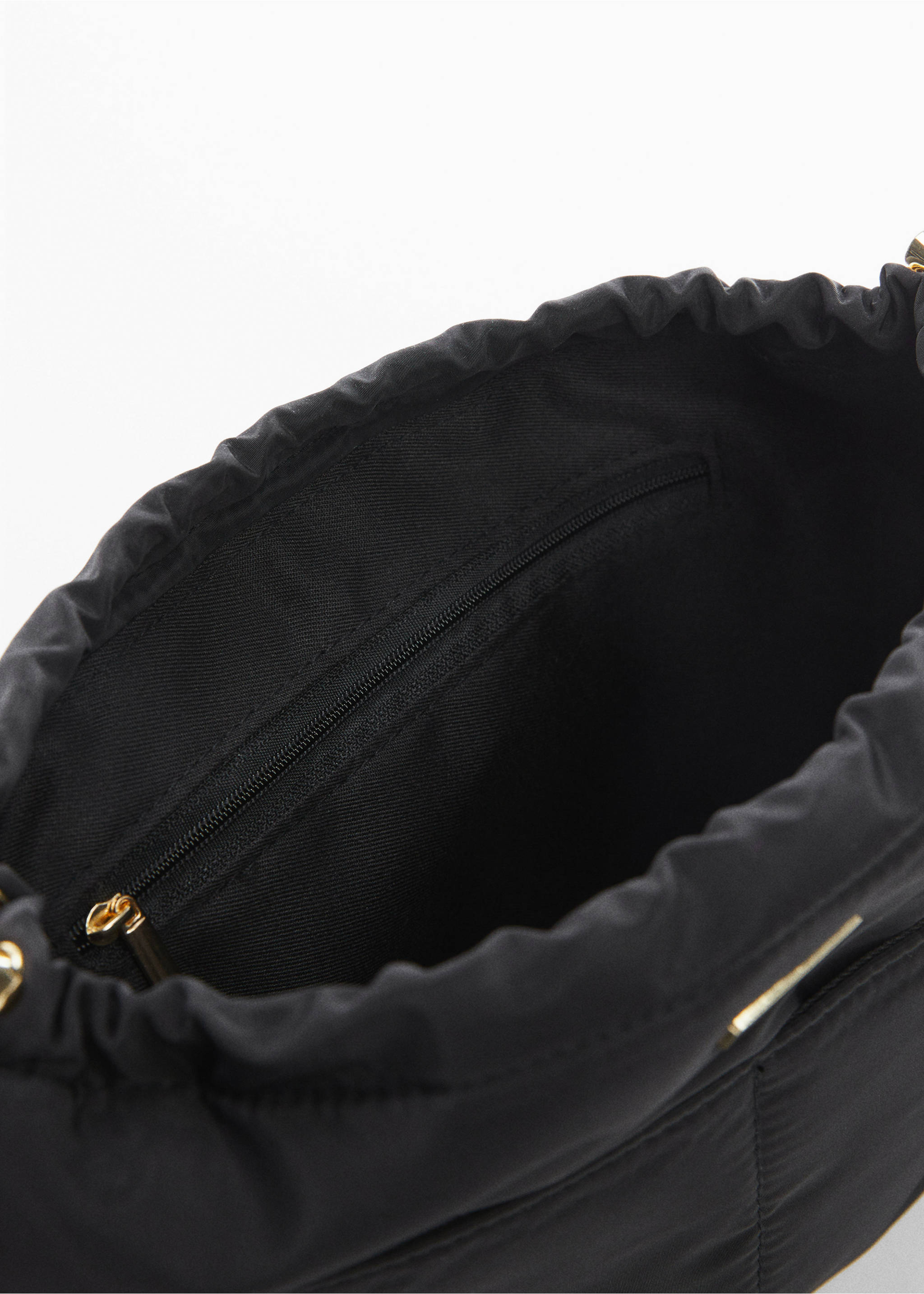 Nylon toiletry bag with logo - Details of the article 2, Black. Ref: 57000118-00.