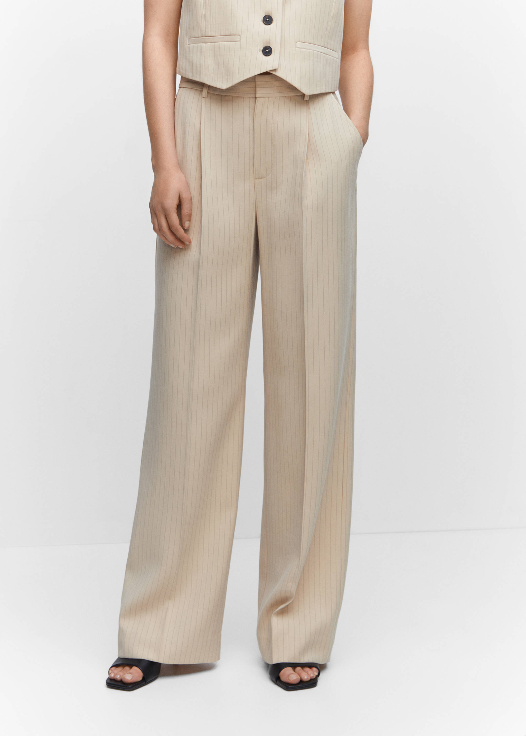 Chalk-stripe pants - Medium plane