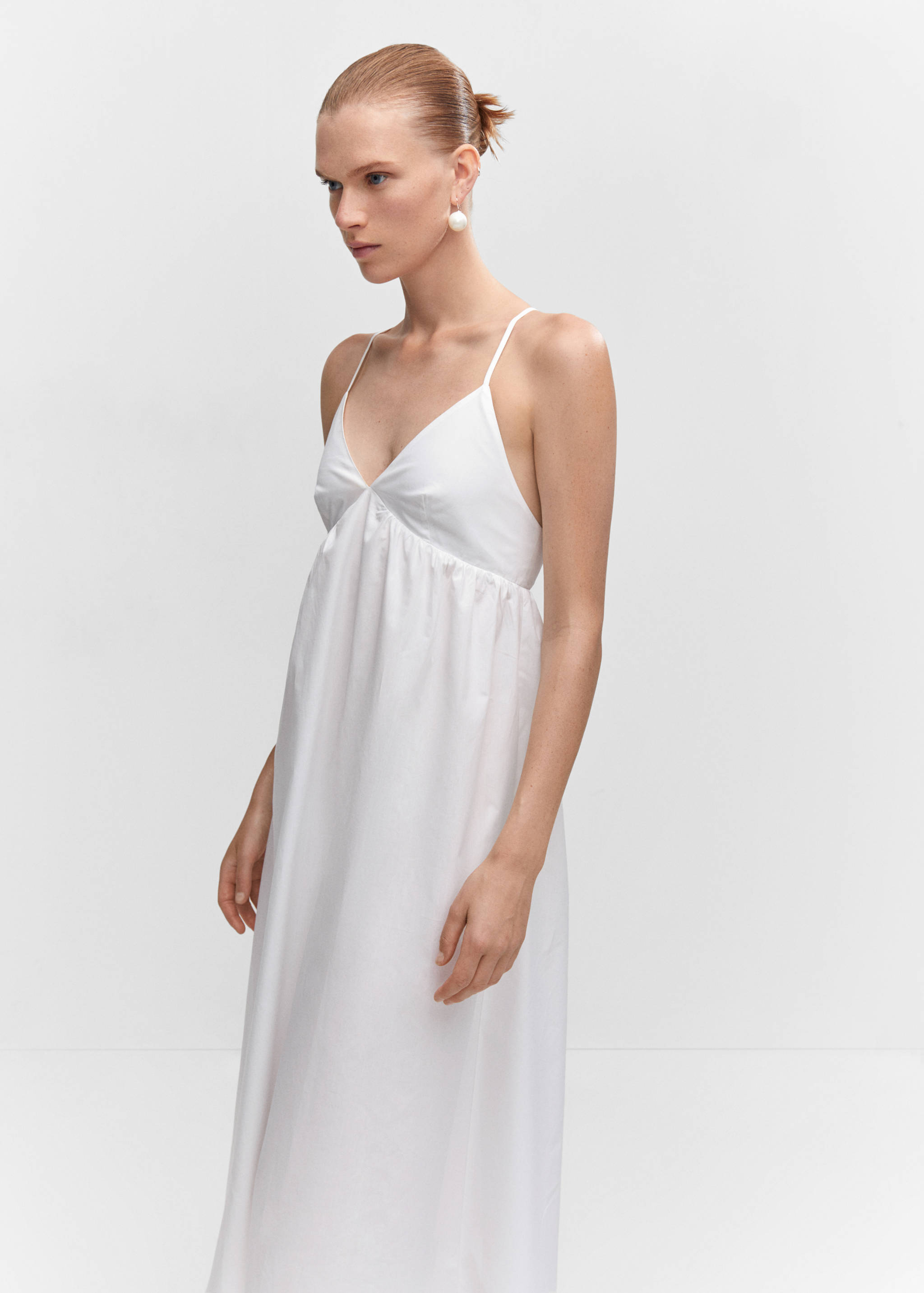 Cotton cross back dress - Medium plane