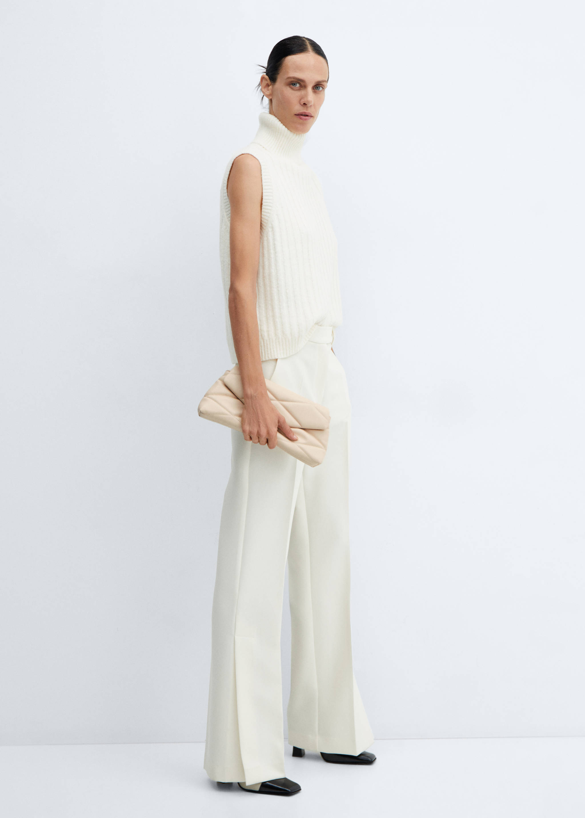 Gewatteerde tas met kettinghandvat - Overzichtstekening