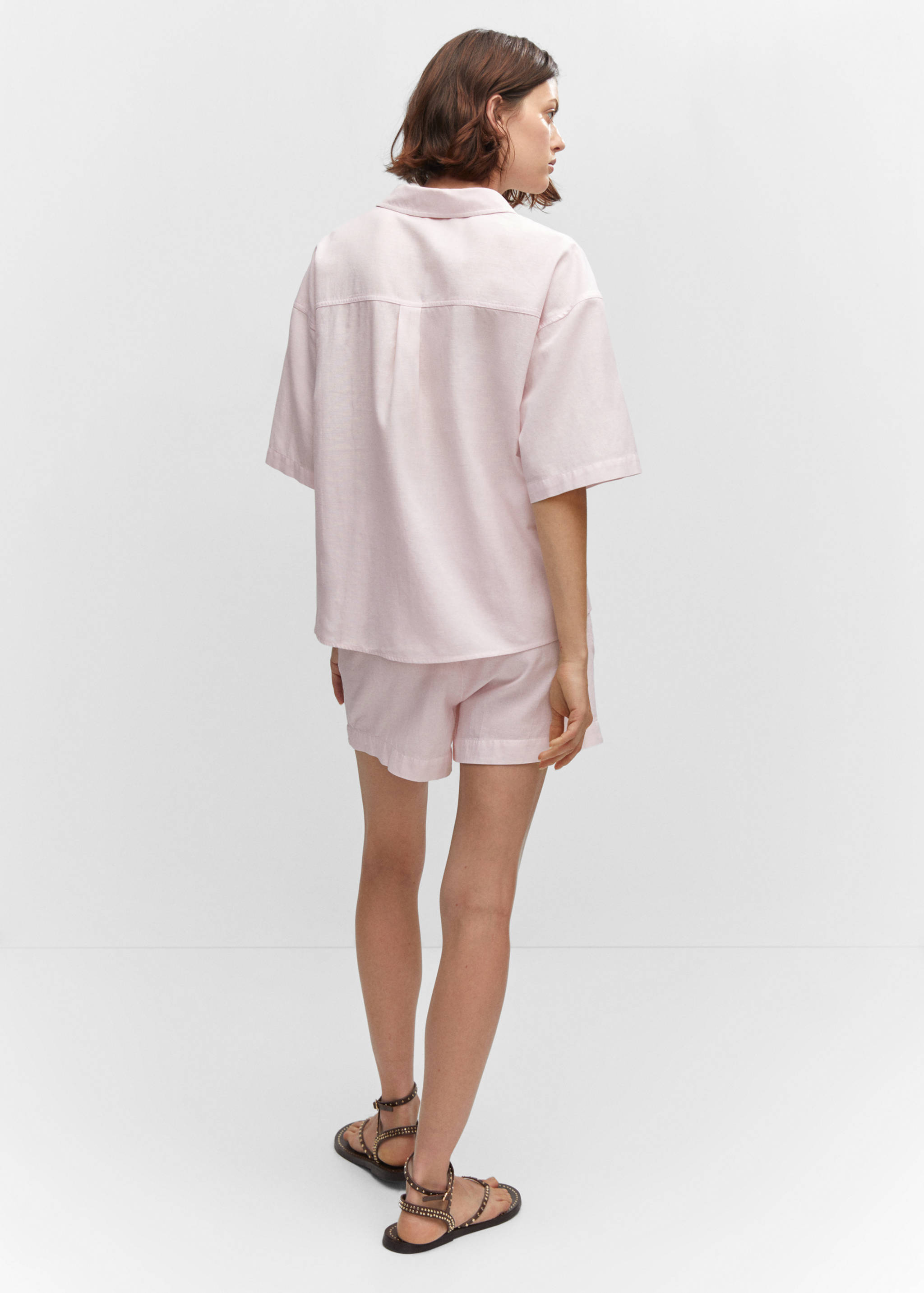 Cotton linen-blend shirt - Reverse of the article