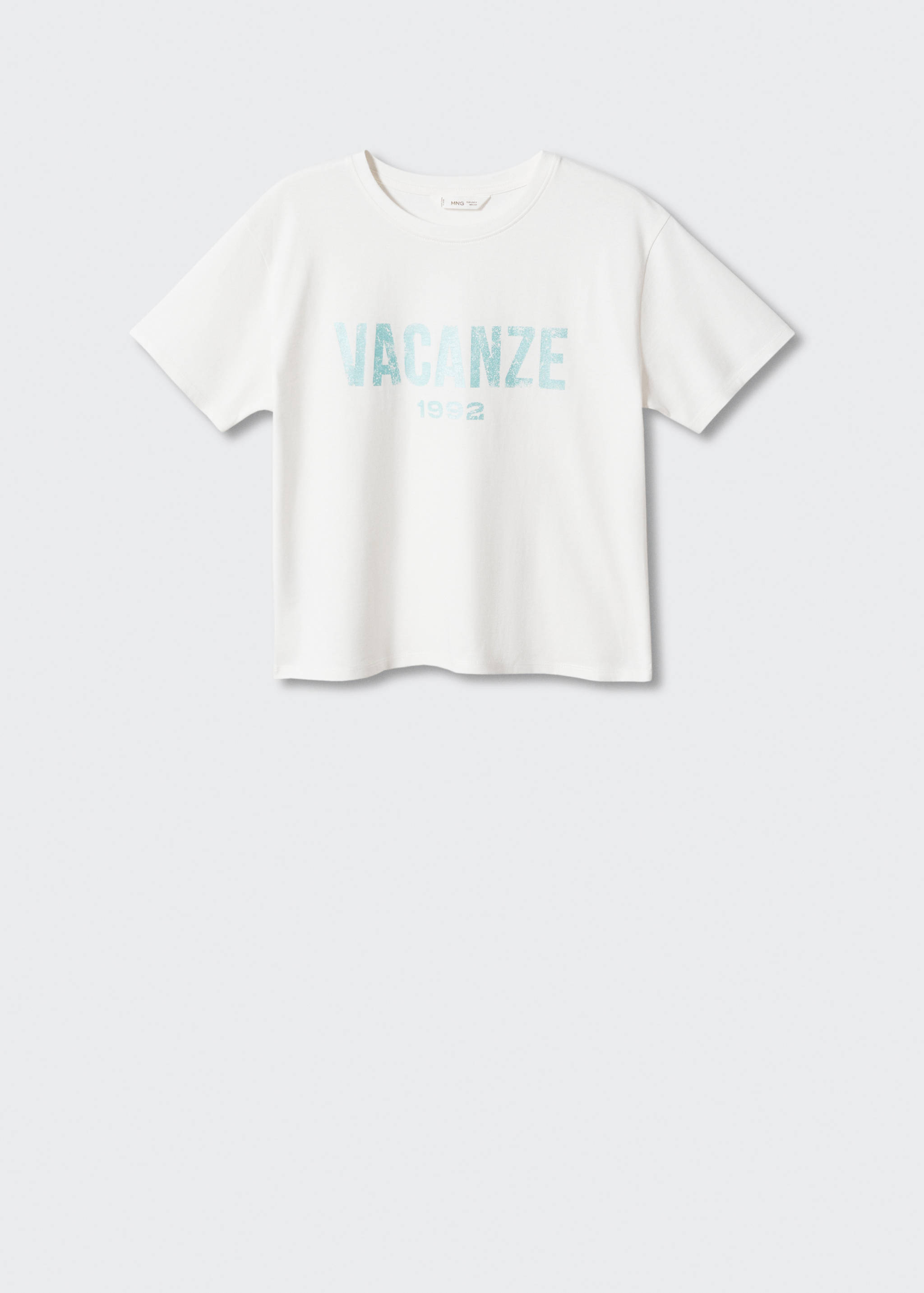 Message cotton T-shirt - Article without model