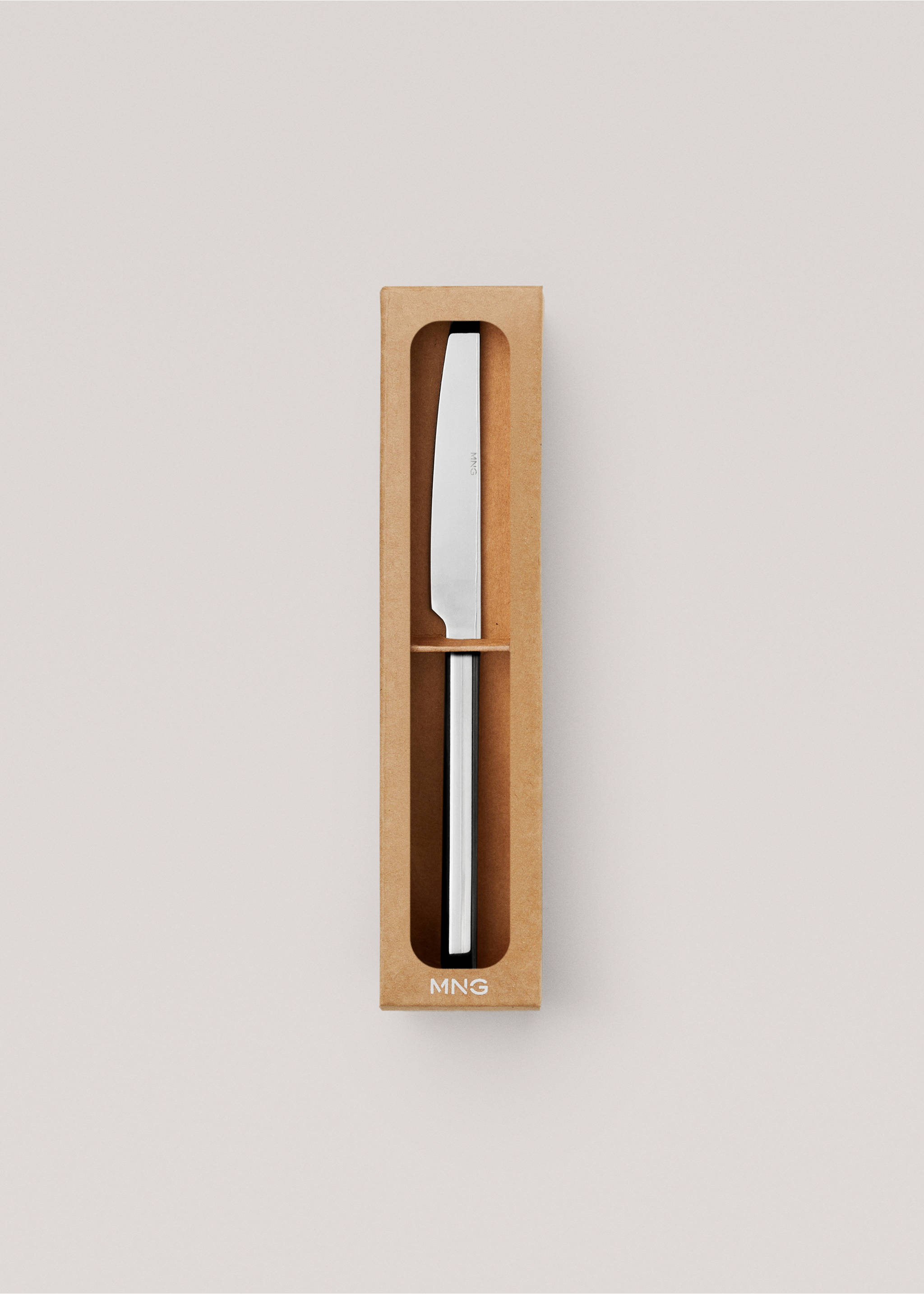 Souprava 4 nožů 100% ocel - Detail zboží 1, Stříbrná. Ref: 57000188-00.