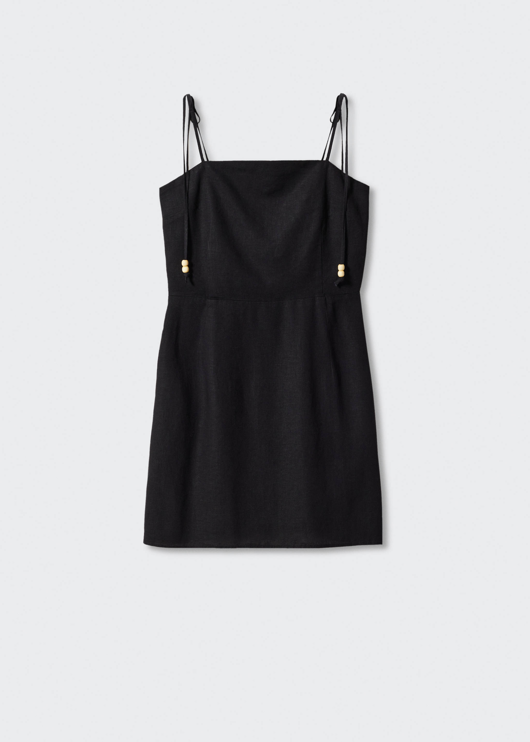 Linen dress with bead detail - Article without model