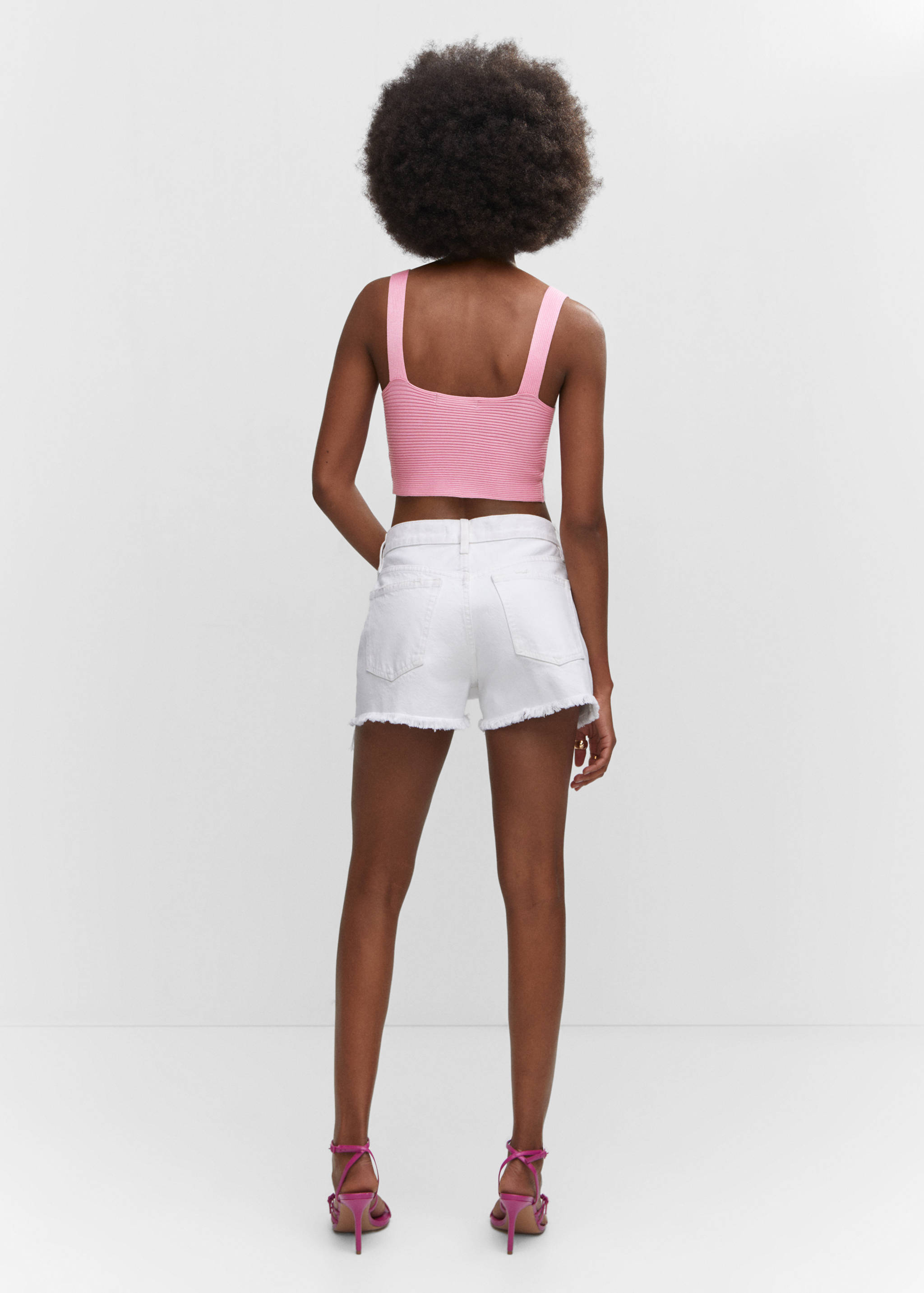 Knitted wrap top - Reverse of the article