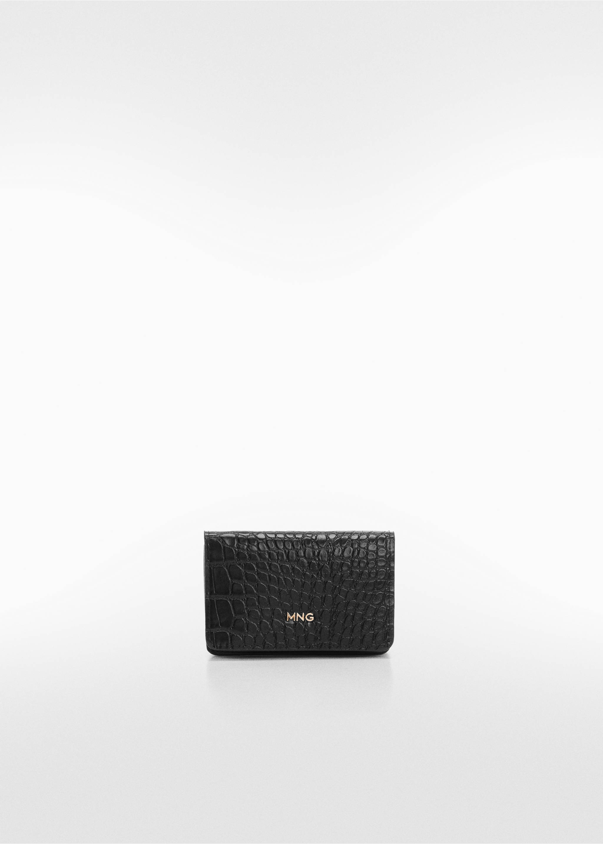 Animal print effect wallet - Article without model, Black. Ref: 57000261-00.