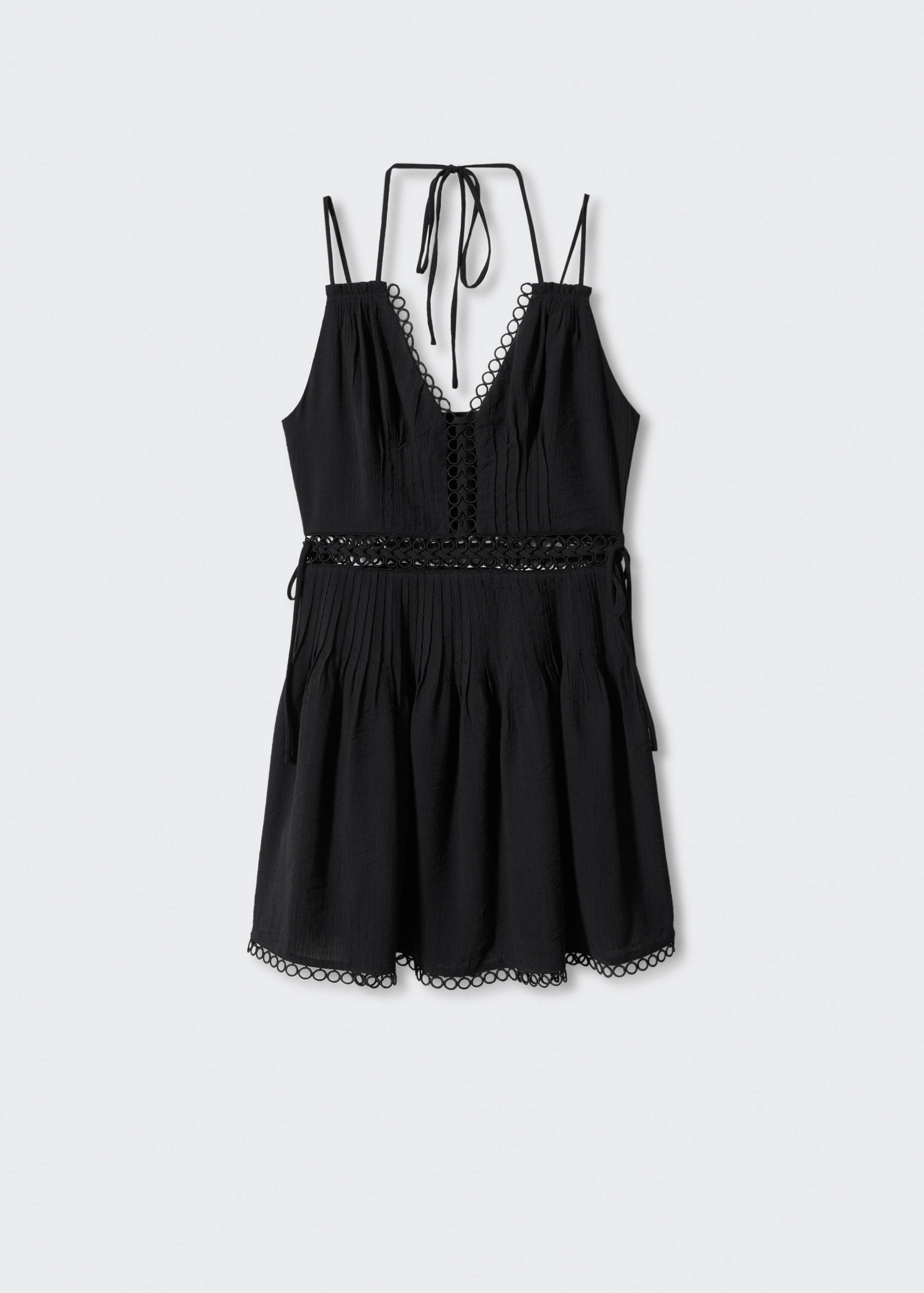 Kleid mit doppelten Trägern in Ajour-Optik - Artikel ohne Model