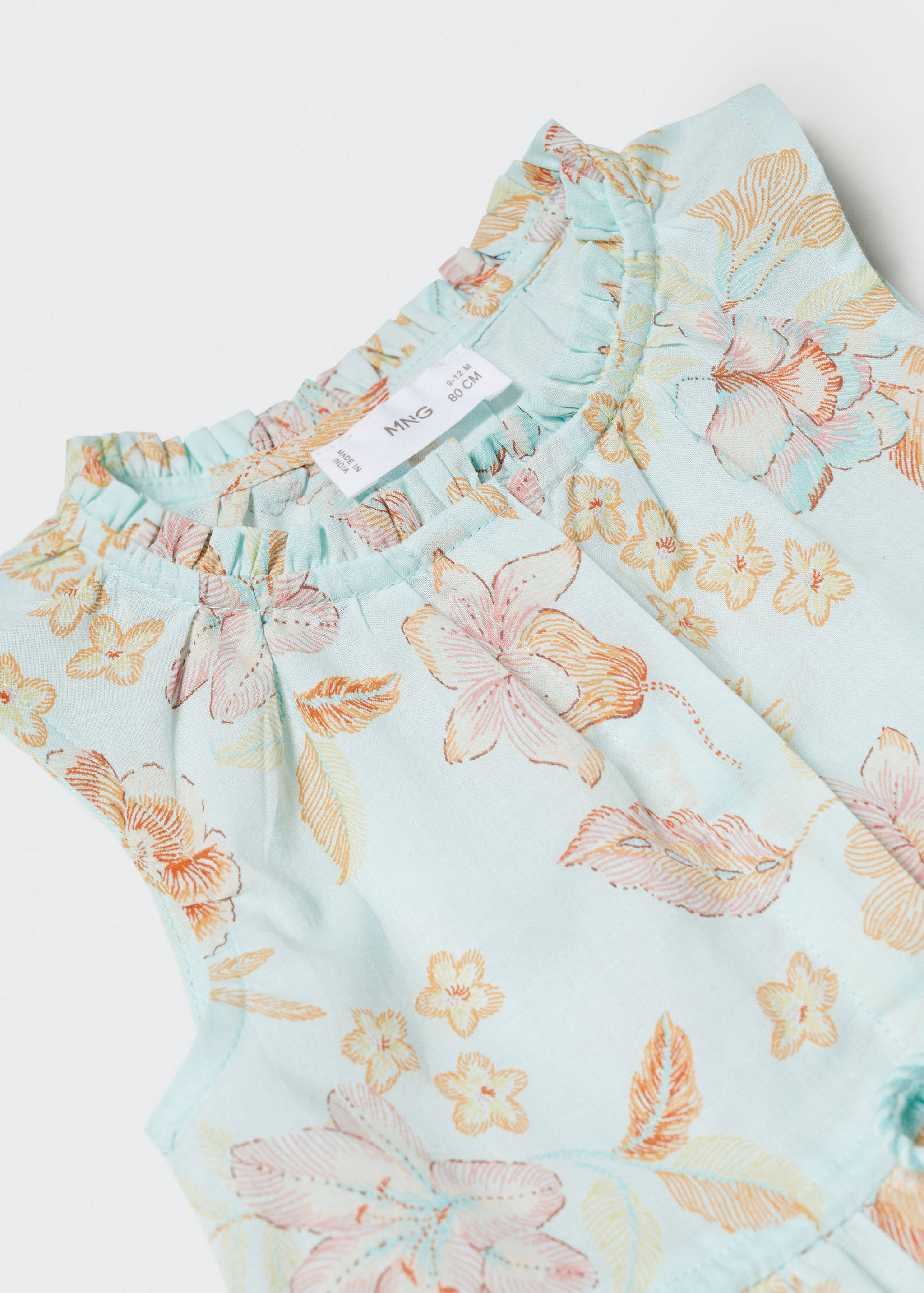 Flowers cotton dress - Details of the article 8