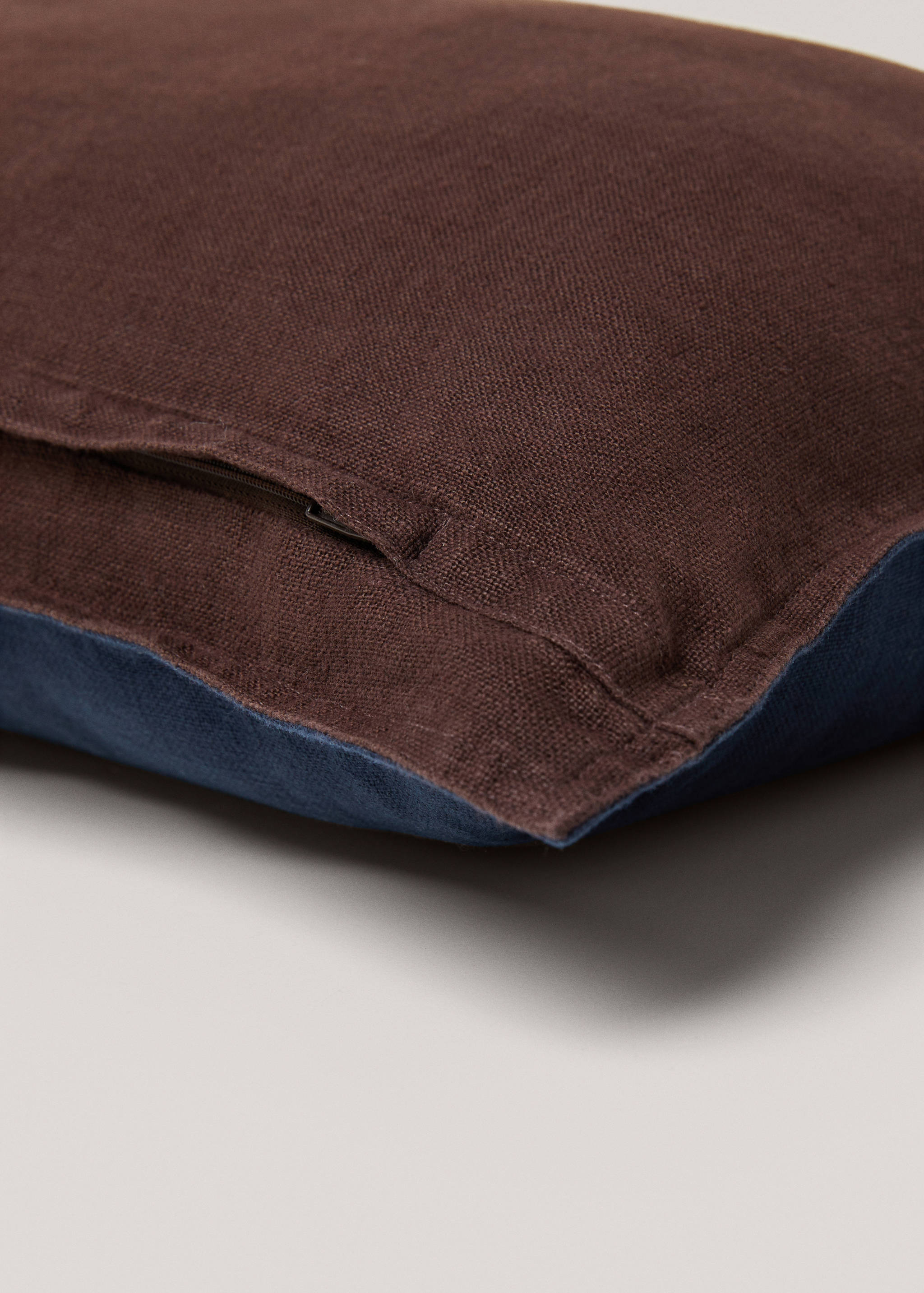 100% linen two-tone cushion case 40x60cm - Details of the article 3