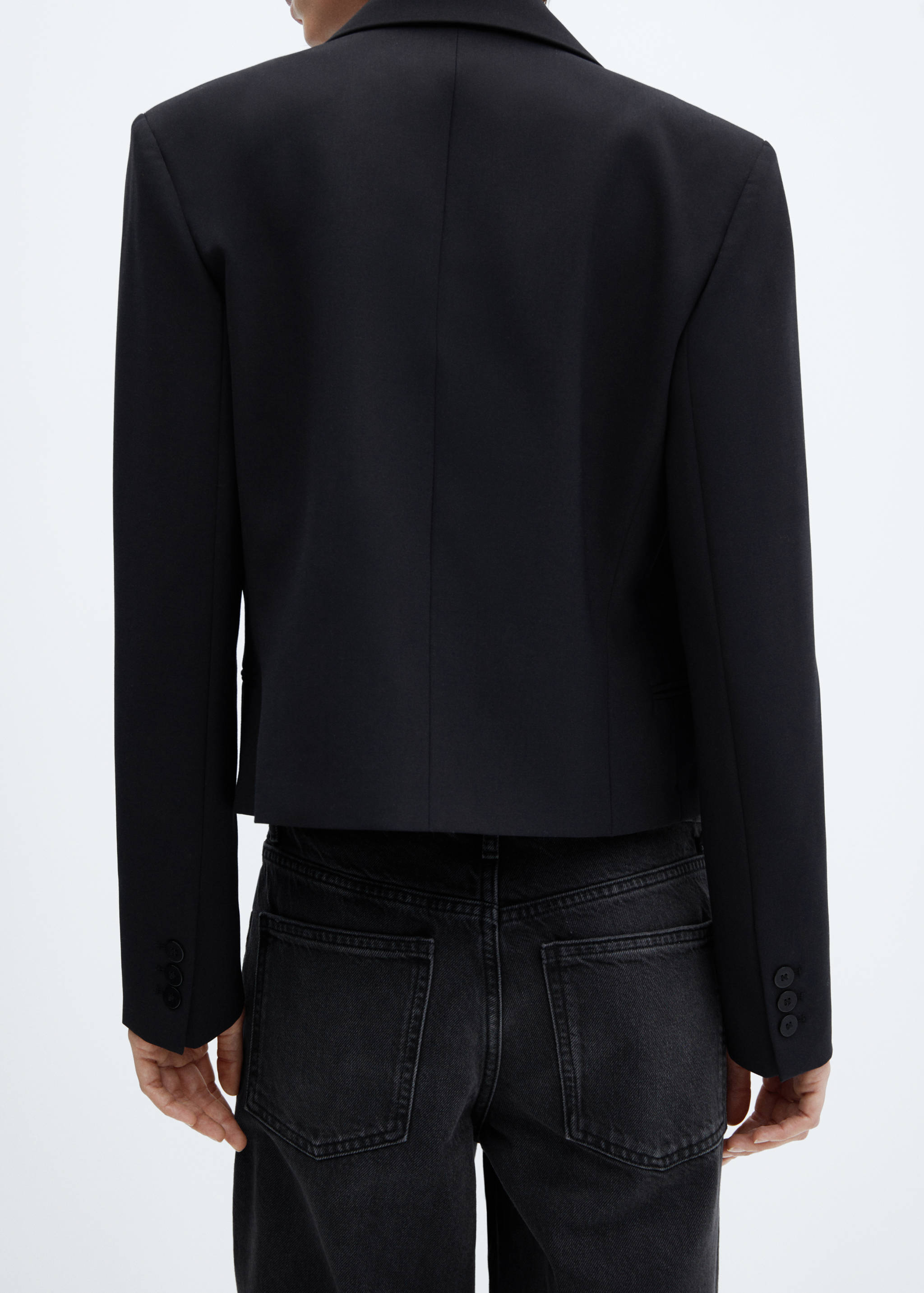 Decorative ripped wide leg jeans - Details of the article 4